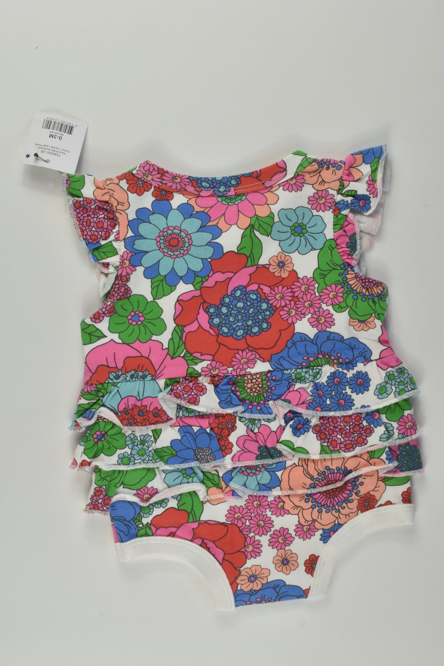 NEW Cotton On Baby Size 000 Floral Bodysuit