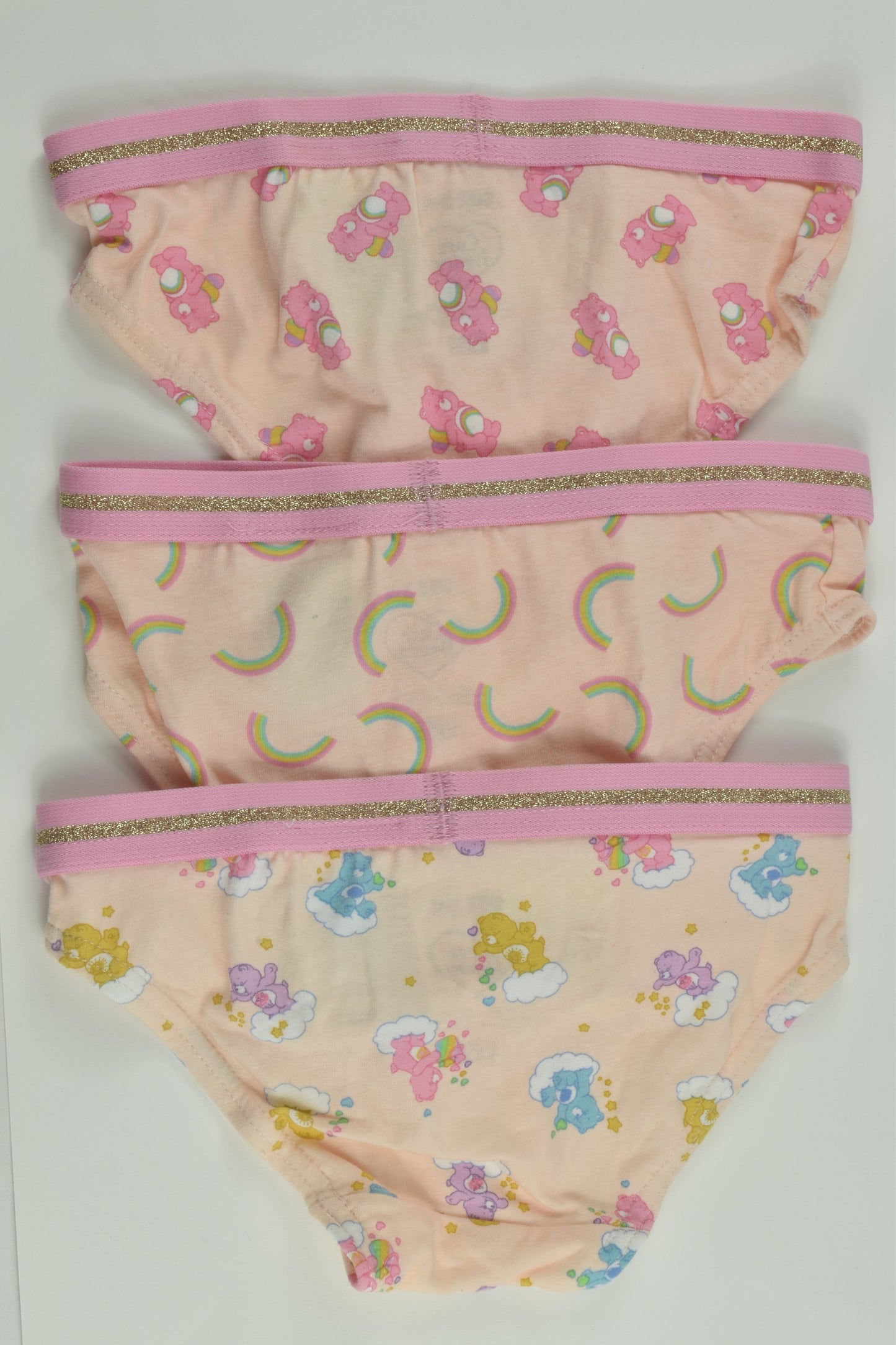 NEW Cotton On Kids Size 3-4 Care Bears 3x Underwear