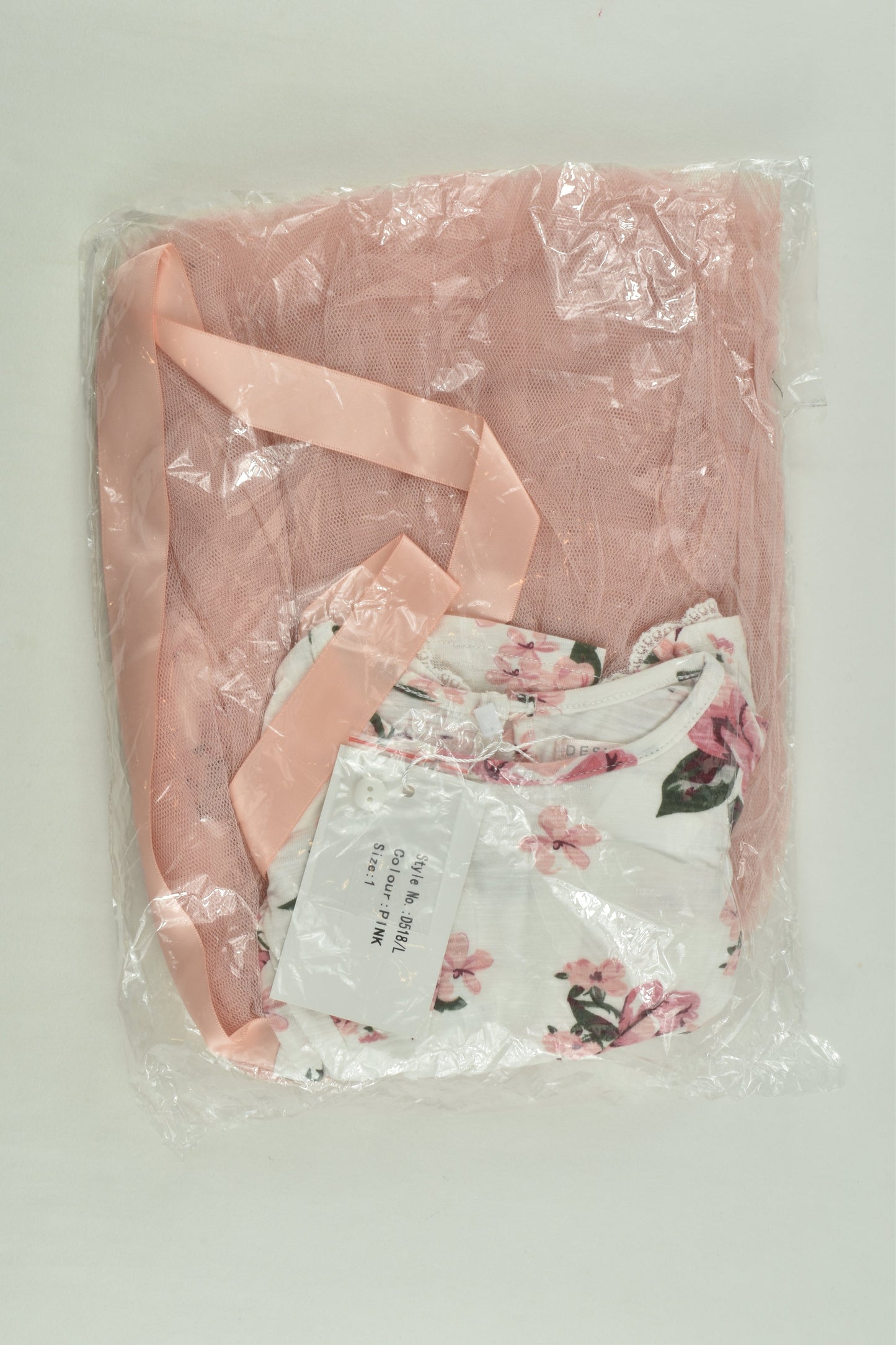 NEW Designer Kidz Size 1 Floral Tulle Dress