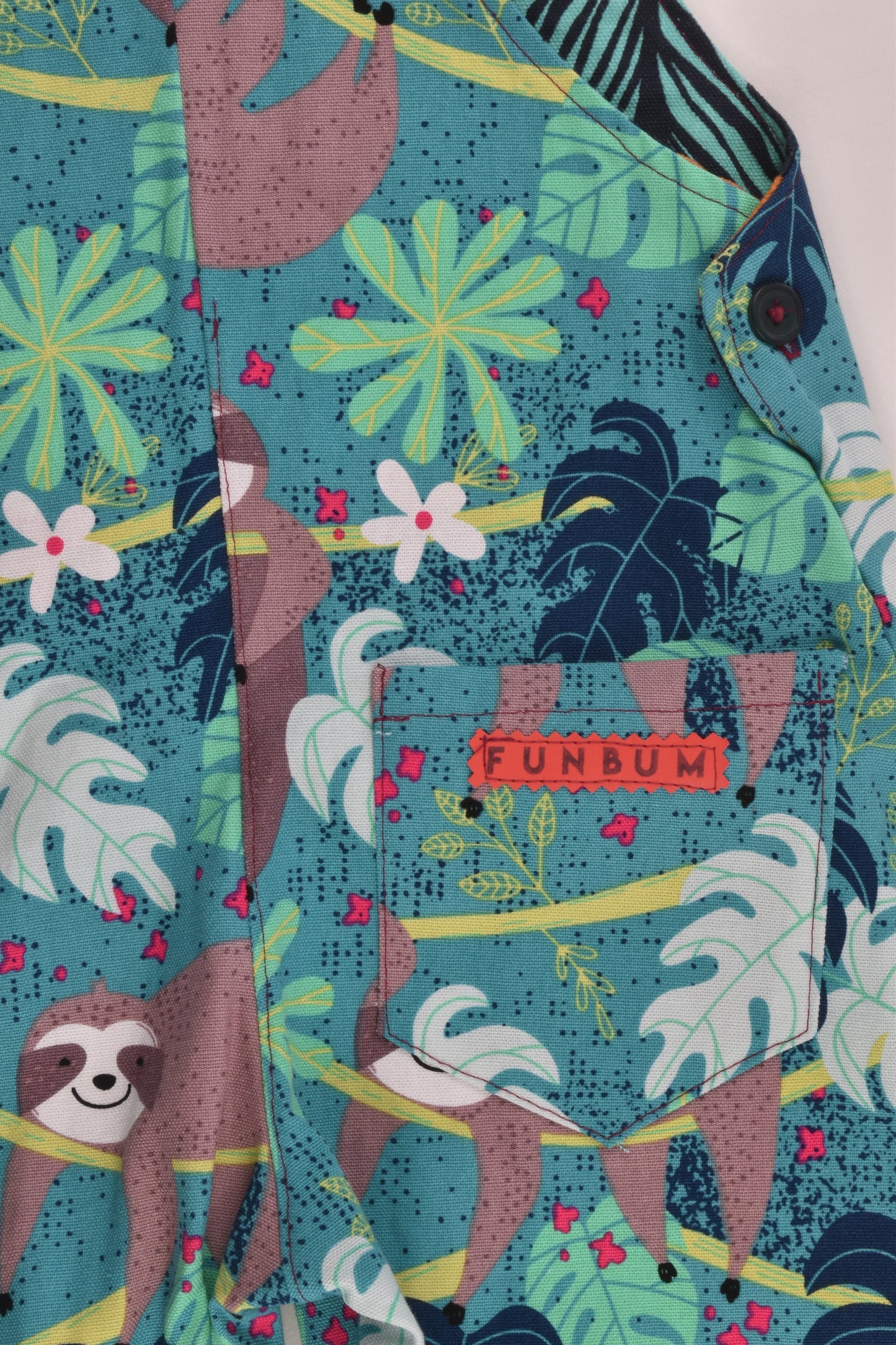 NEW Funbum by Hobzee Size 2 Handmade Sloth Overalls