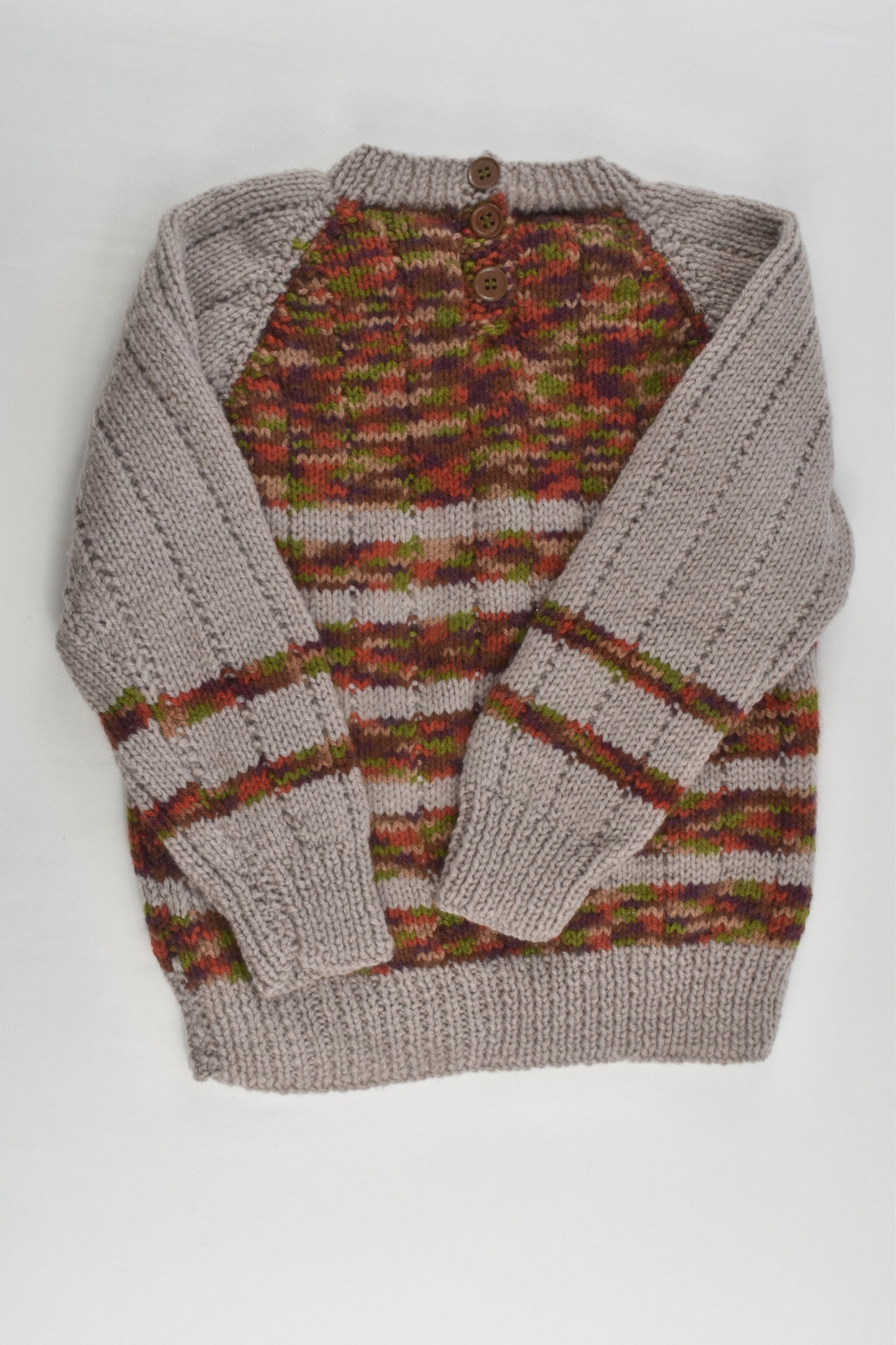NEW Handmade Size approx 2-3 Knitted Jumper