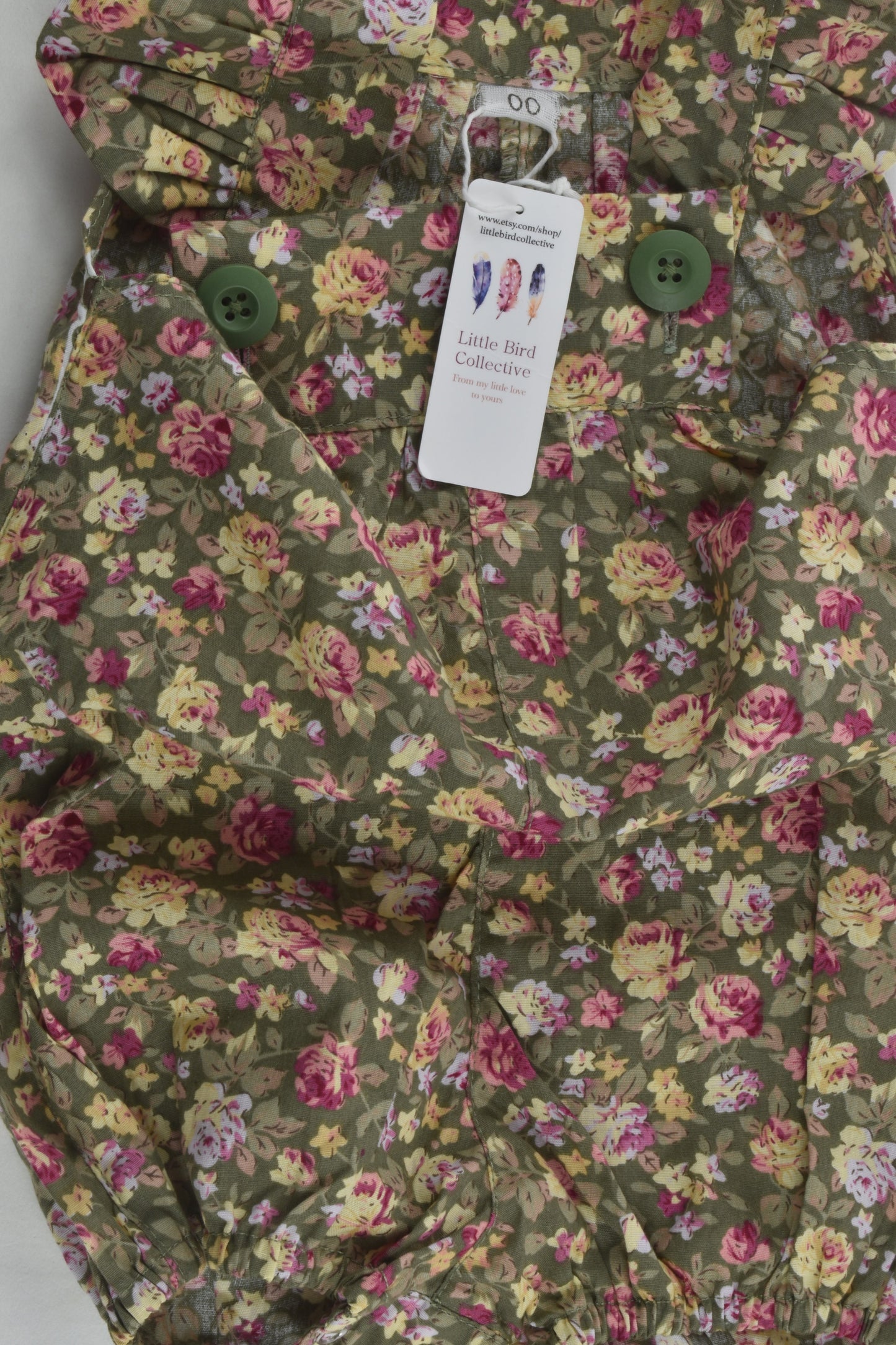 NEW Little Bird Collective Size 0-1 Floral Romper