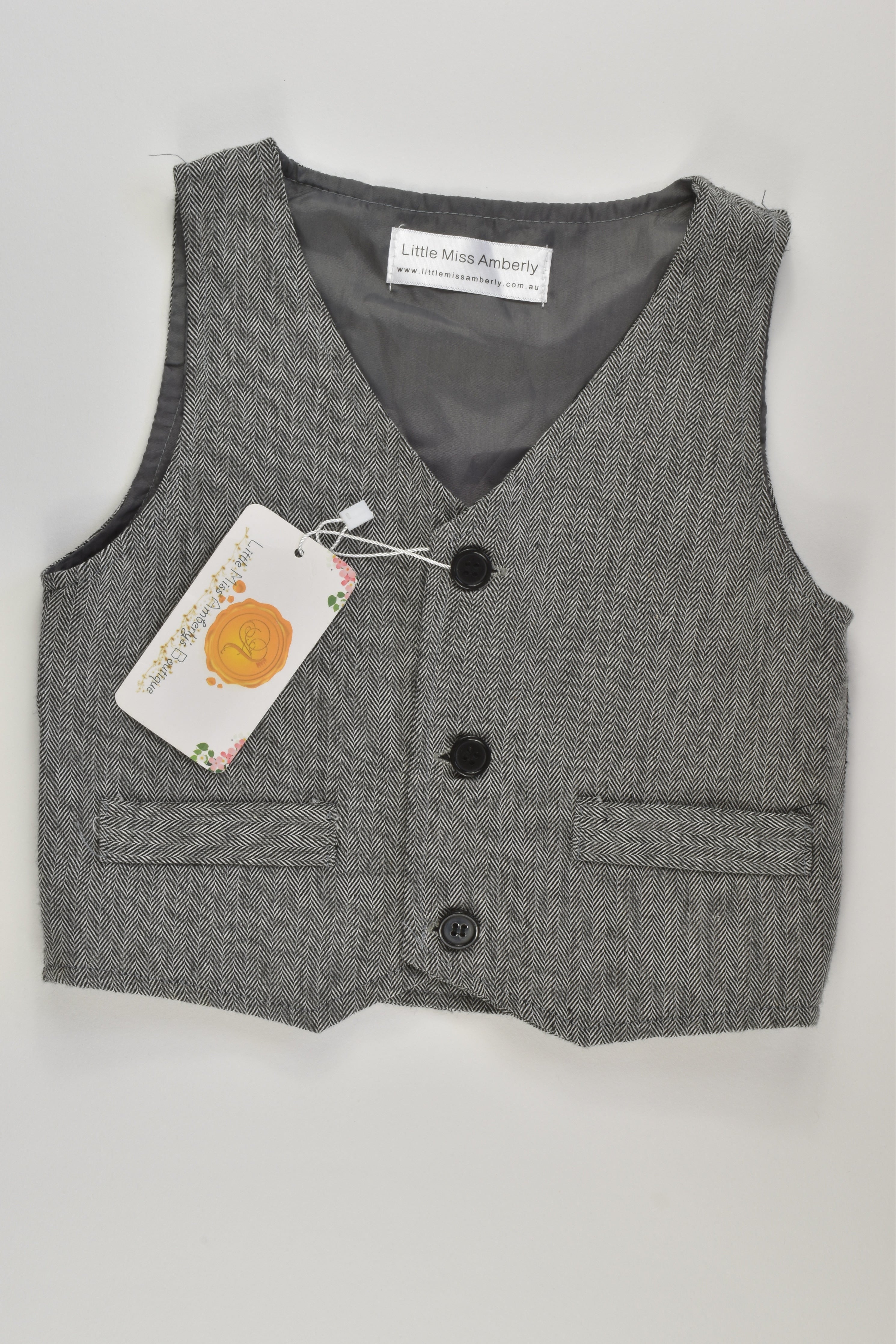 Baby boy hot sale grey vest