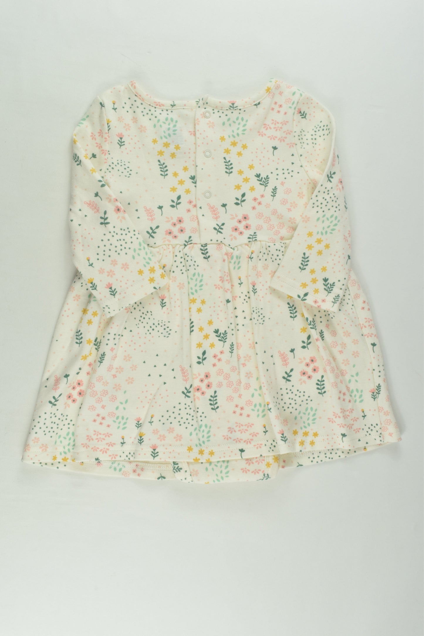 NEW Peanutshell Size 1 Floral Dress with Bodysuit Underneath