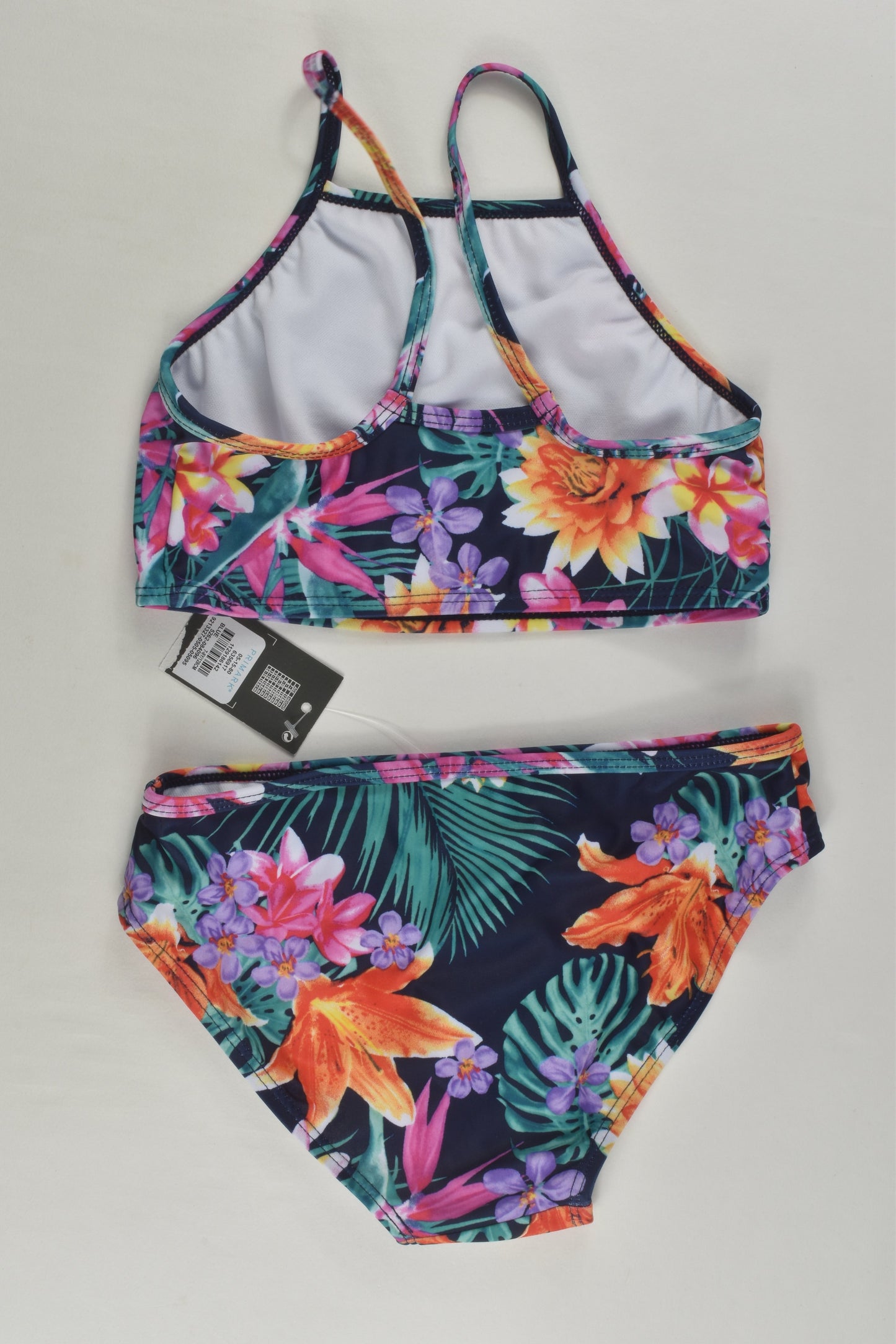 NEW Primark Size 7/8 Floral Two Piece Bathers