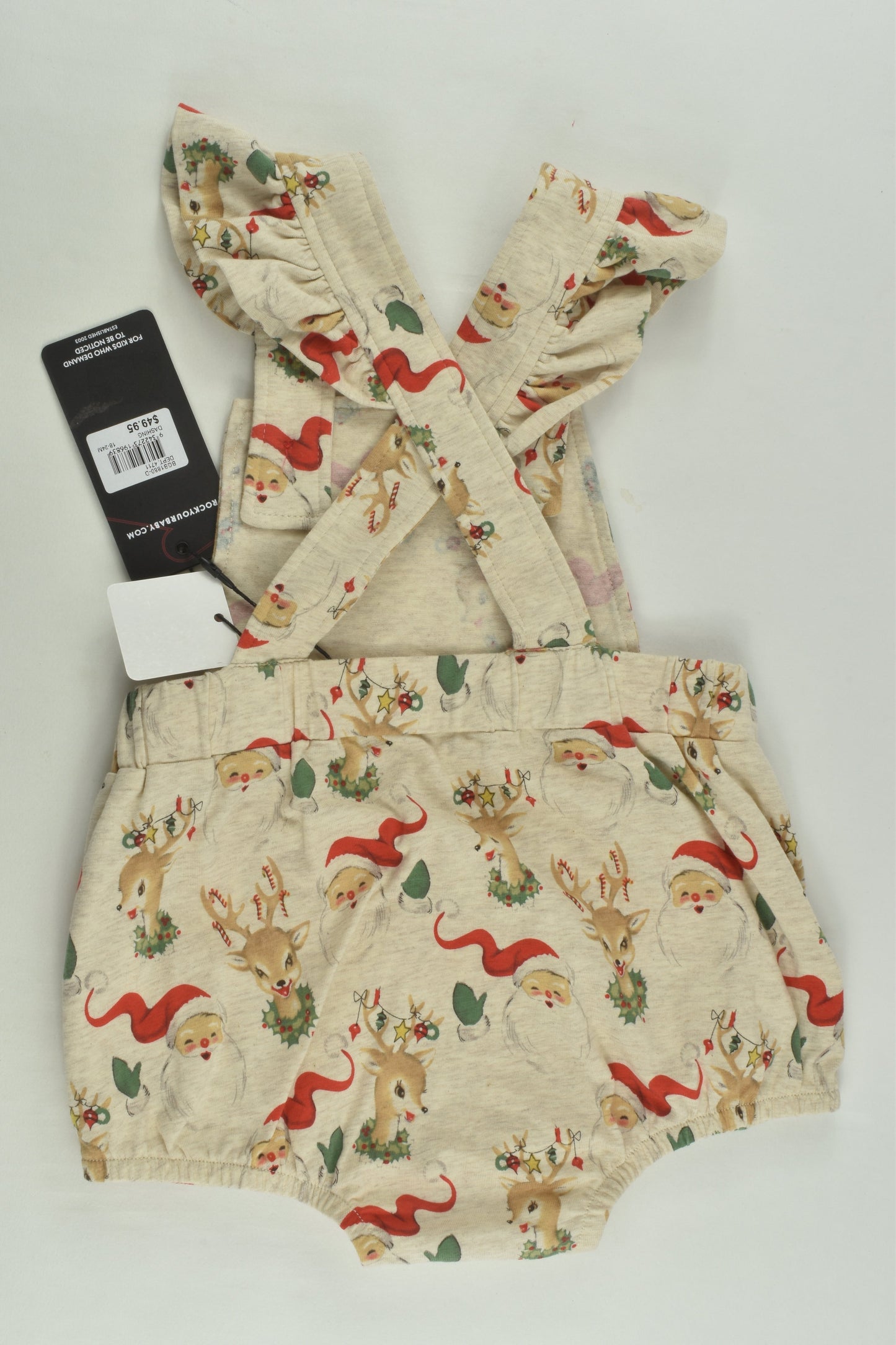 NEW Rock Your Baby Size 2 Christmas Bubble Romper