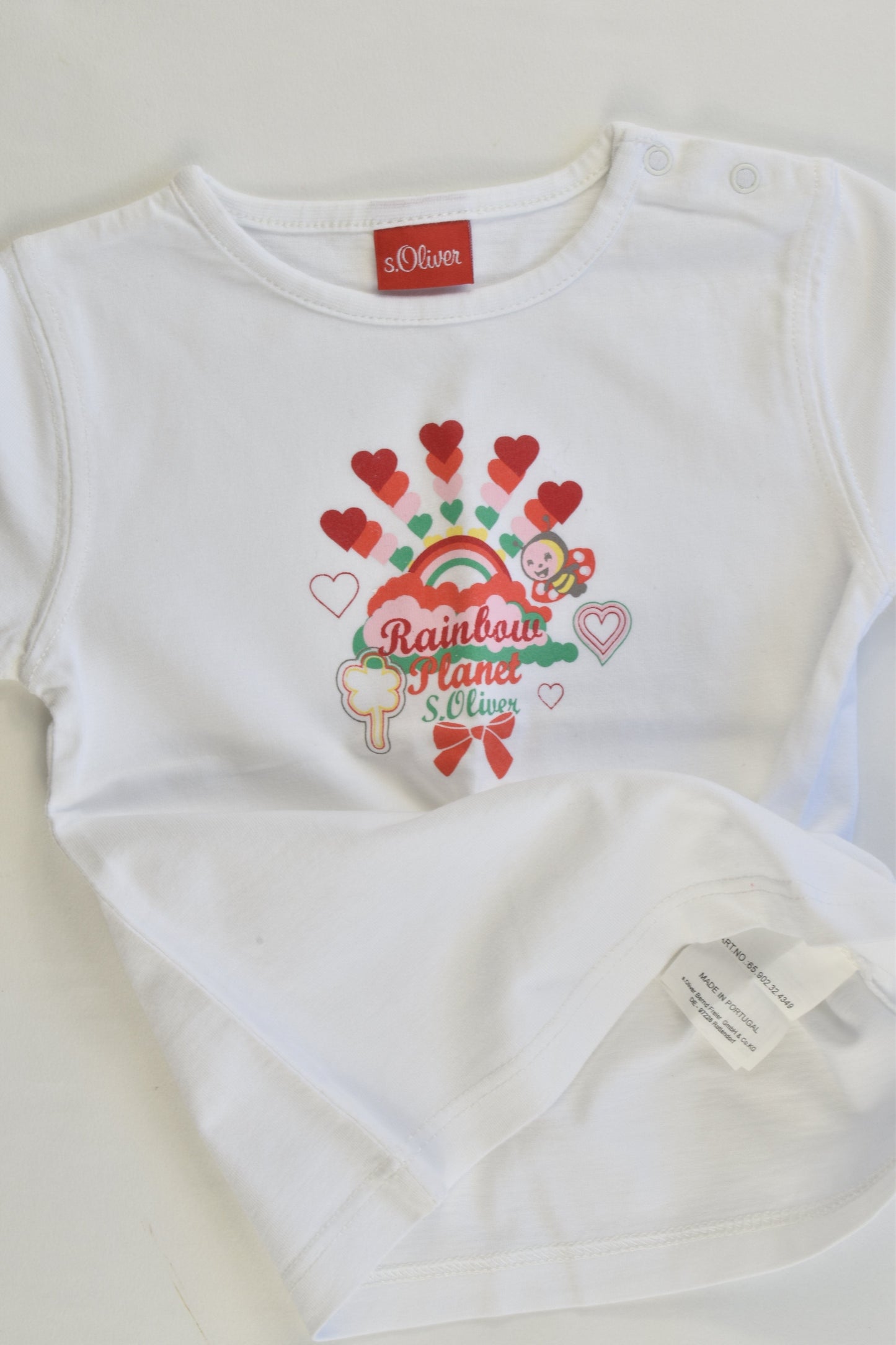 NEW S. Oliver Size 62 cm (00) "Rainbow Planet" T-shirt