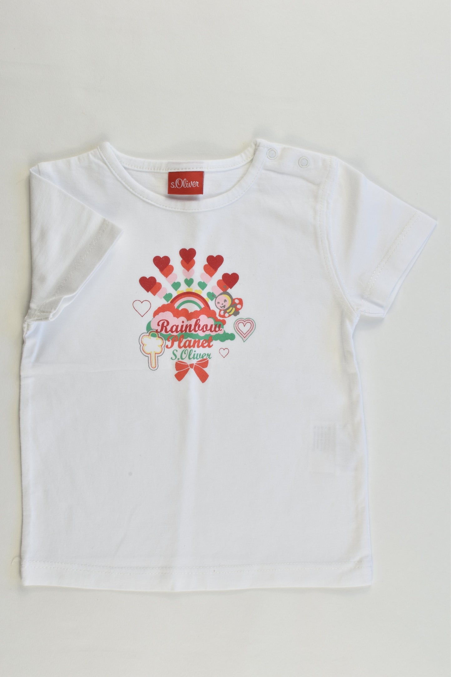 NEW S. Oliver Size 62 cm (00) "Rainbow Planet" T-shirt