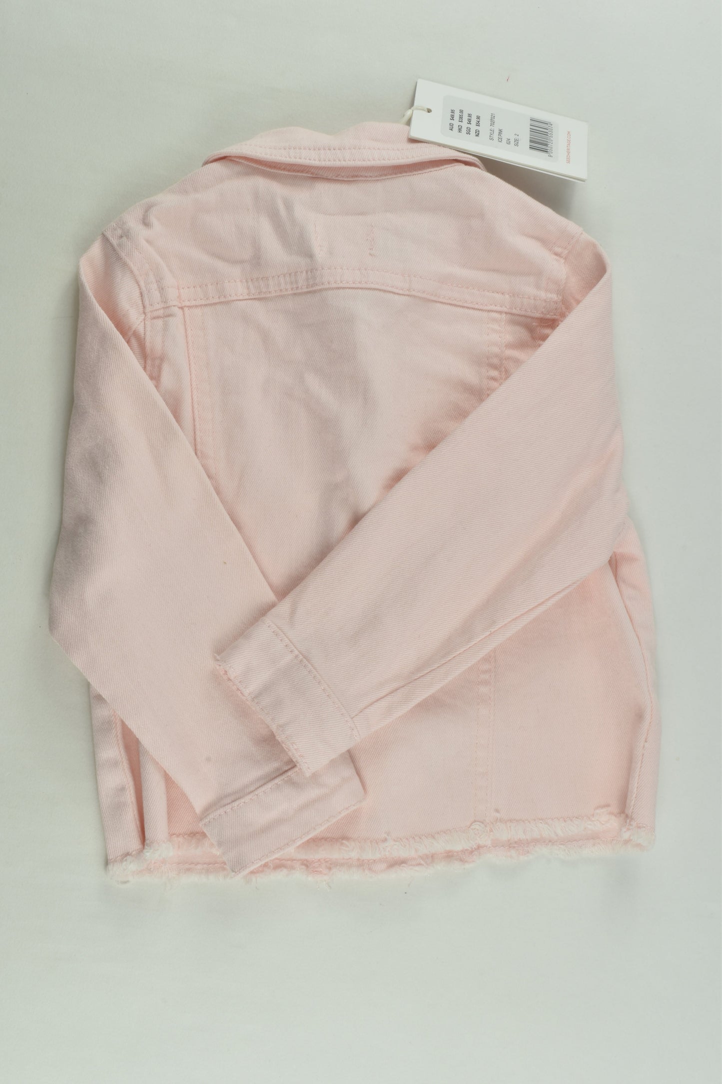 NEW Seed Heritage Size 2 Pink Denim Jacket