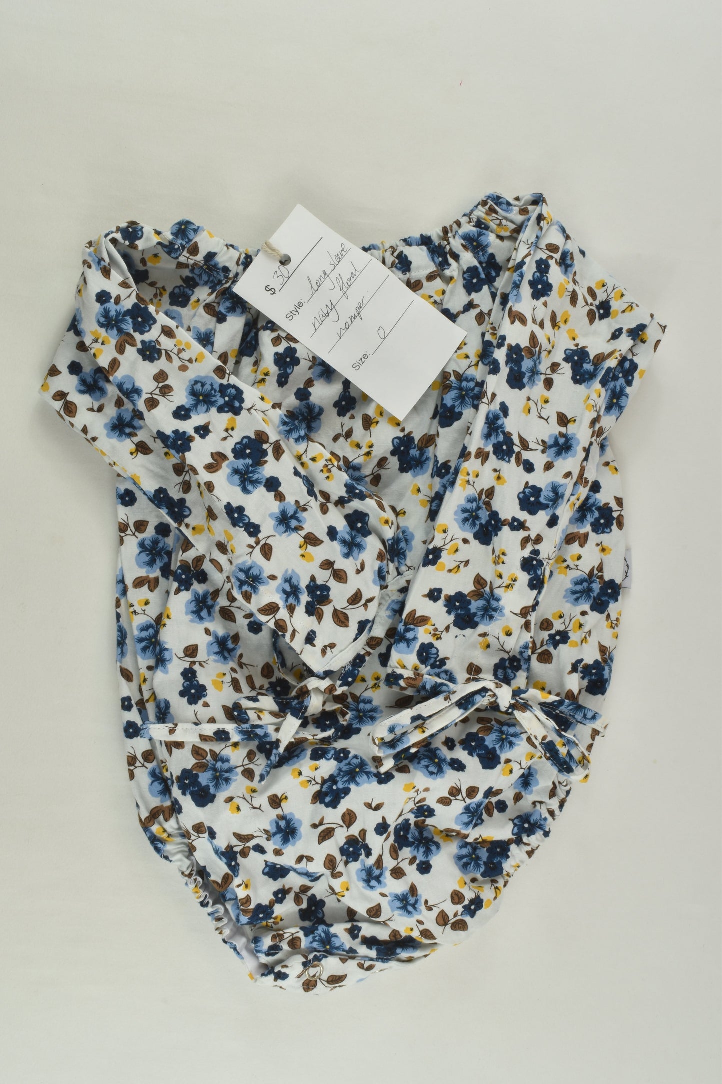 NEW Sew Baby Size 0 Handmade Floral Romper