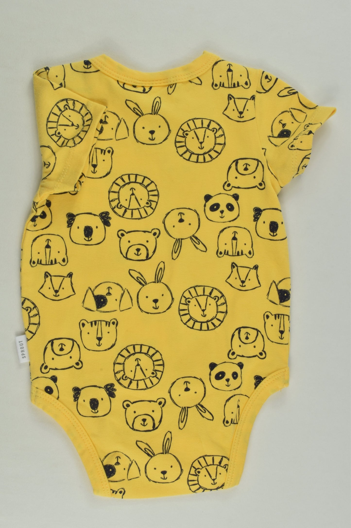 NEW Sprout Size 000 Cute Animals Bodysuit