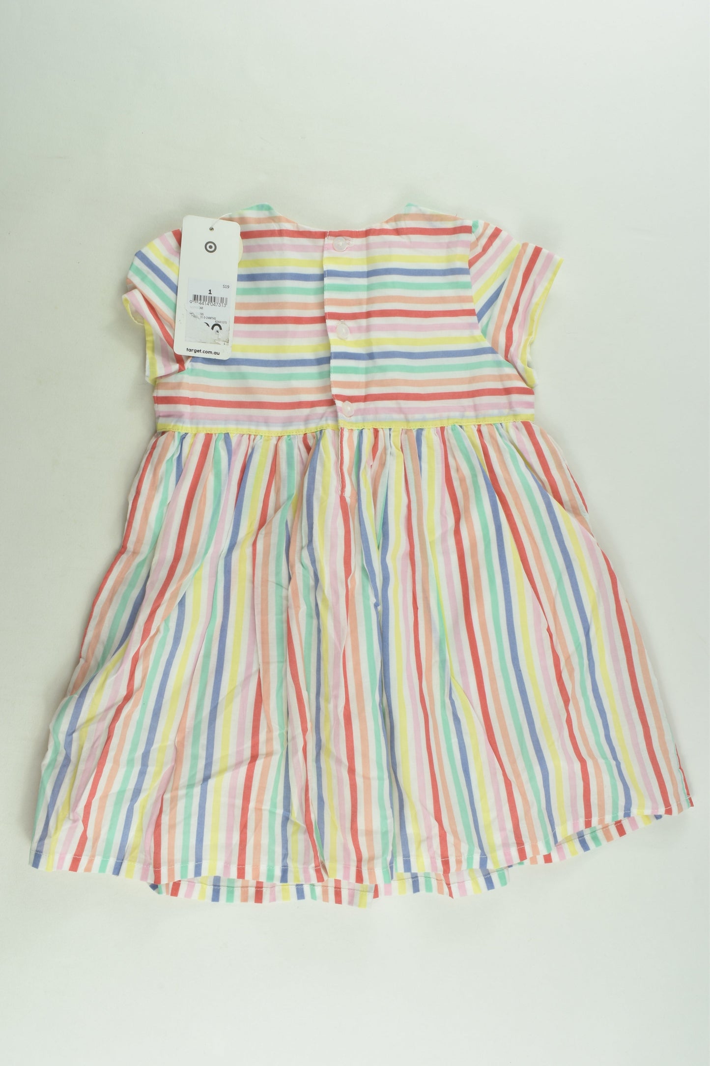 NEW Target Size 1 Lined Rainbow Stripes Dress