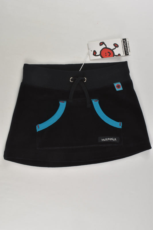 NEW Villervalla Size 2 (92 cm) Velour Skirt