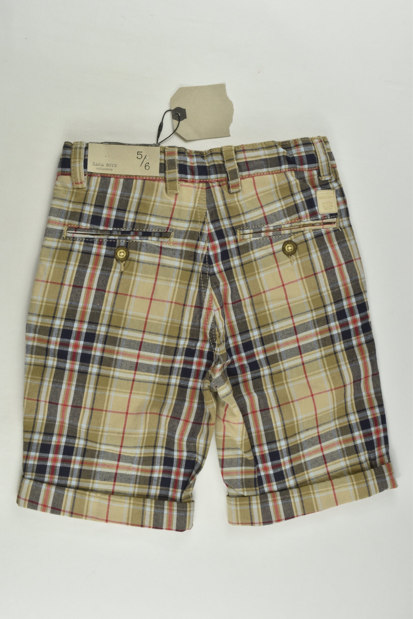 NEW Zara Size 5/6 Checked Shorts