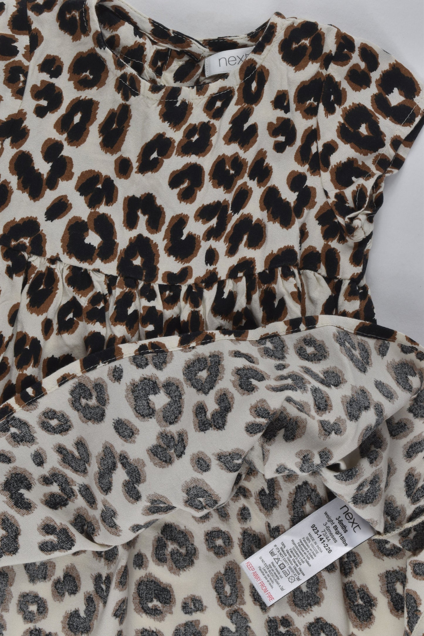 Next Size 00 (3-6 months) Leopard Print Dress