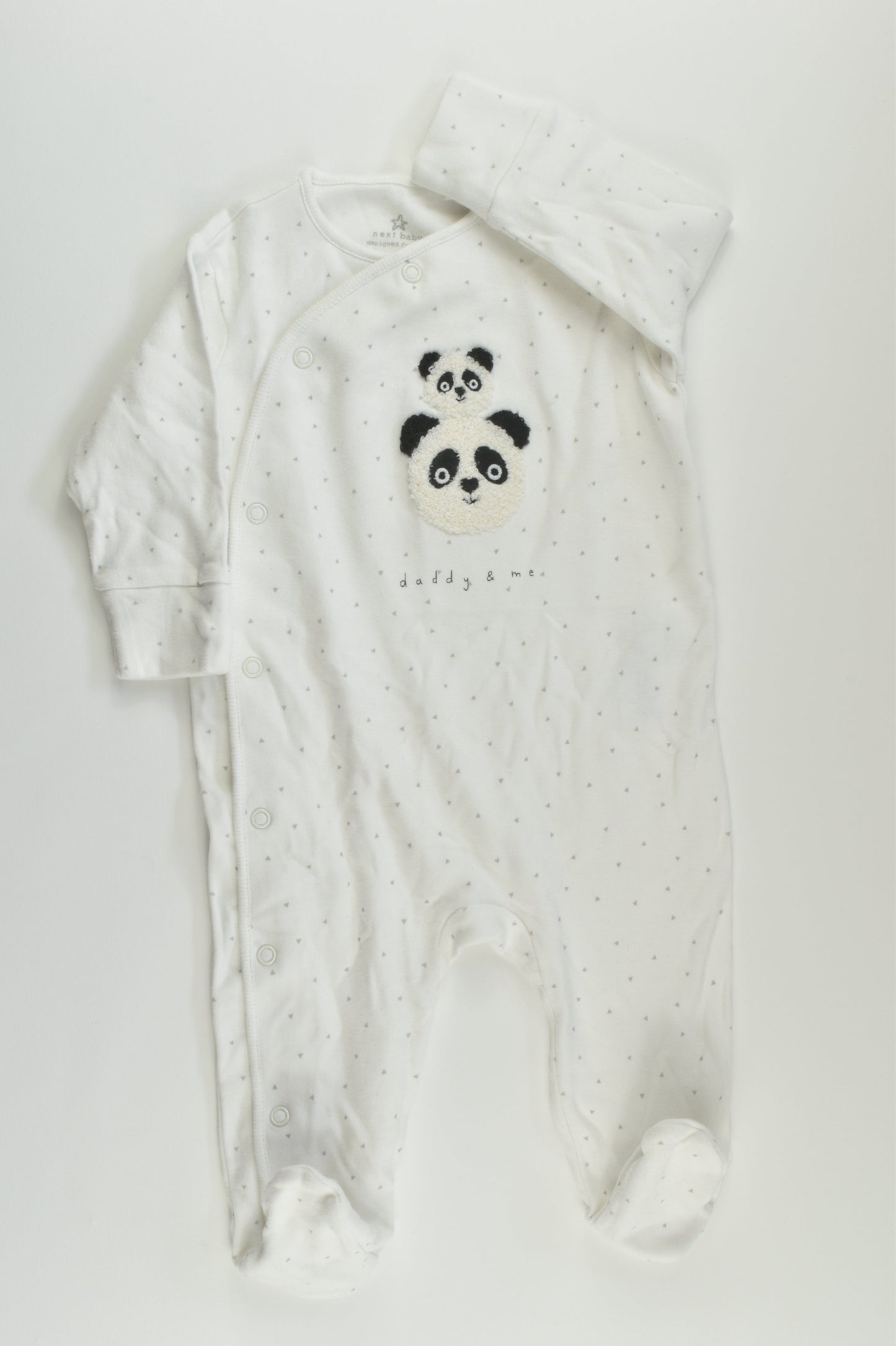 Next Size 00 Panda Footed Romper