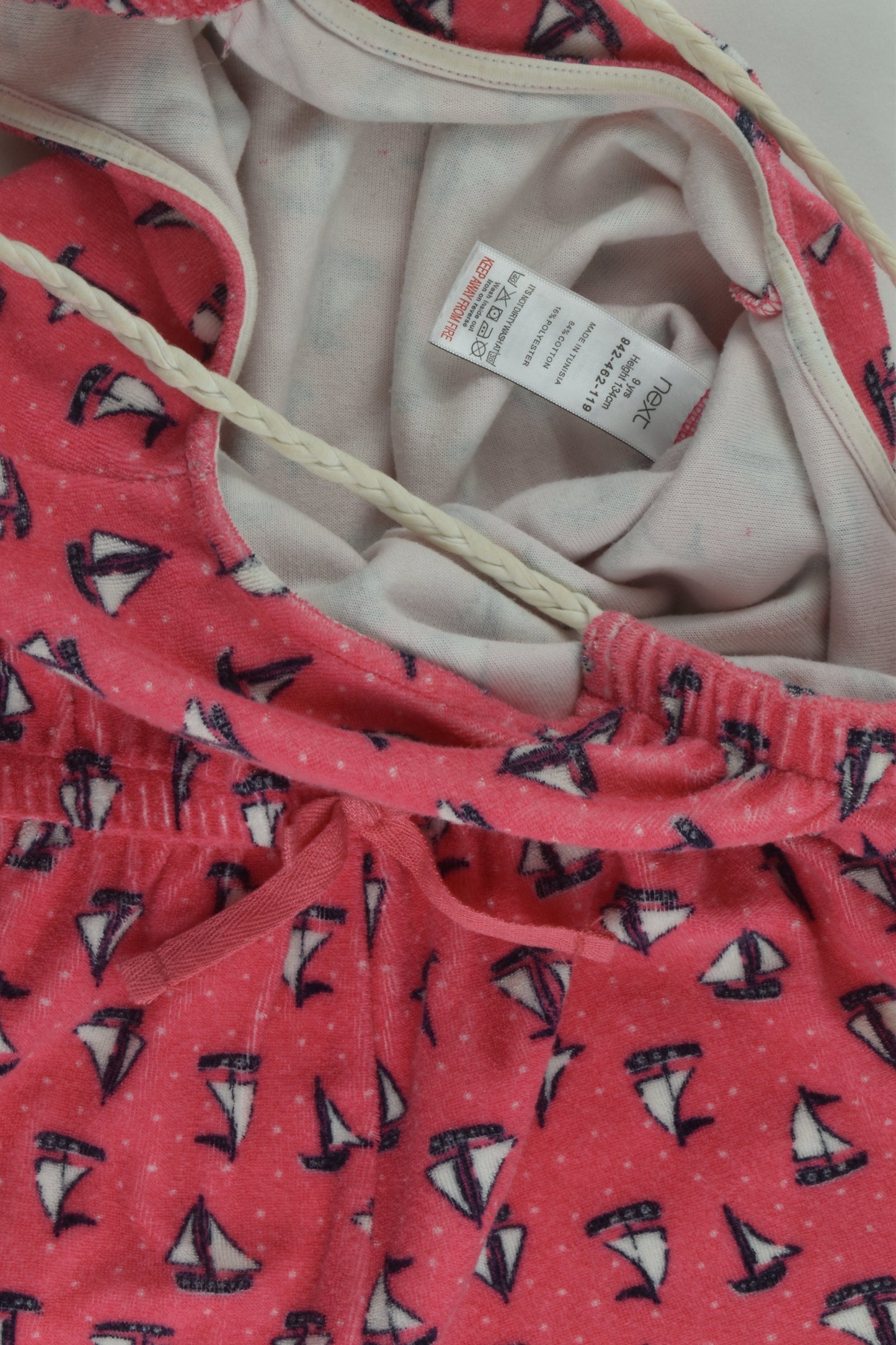 Next Size 9 Sailboats Terry Suit