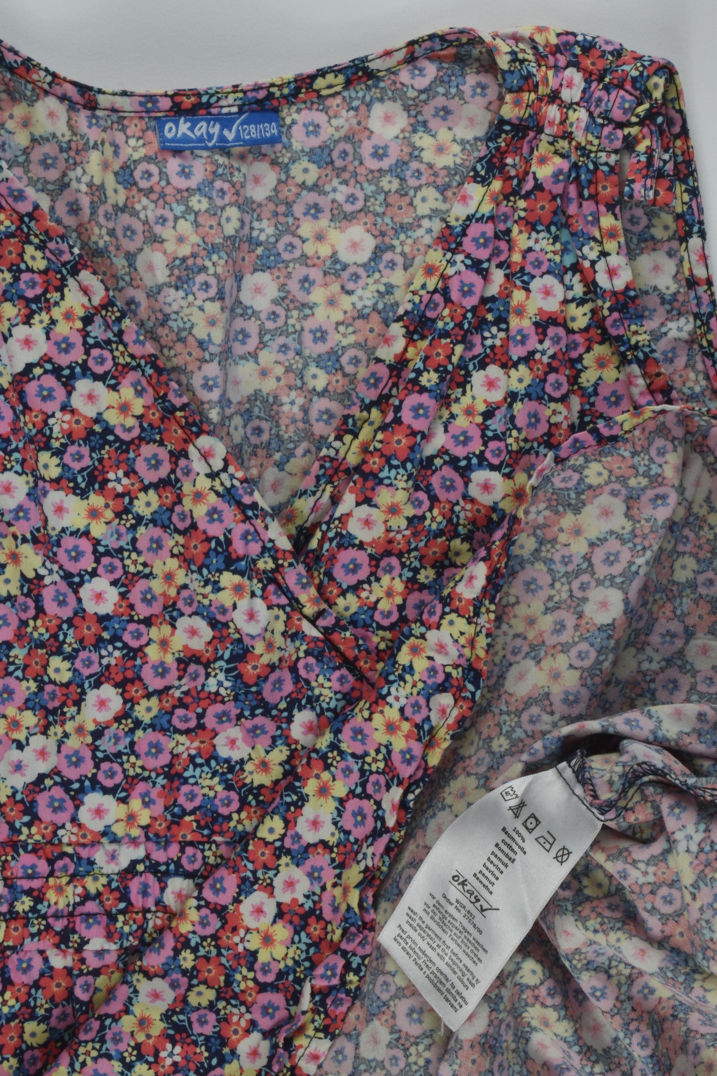 Okay Size 8/9 (128/124 cm) Floral Dress