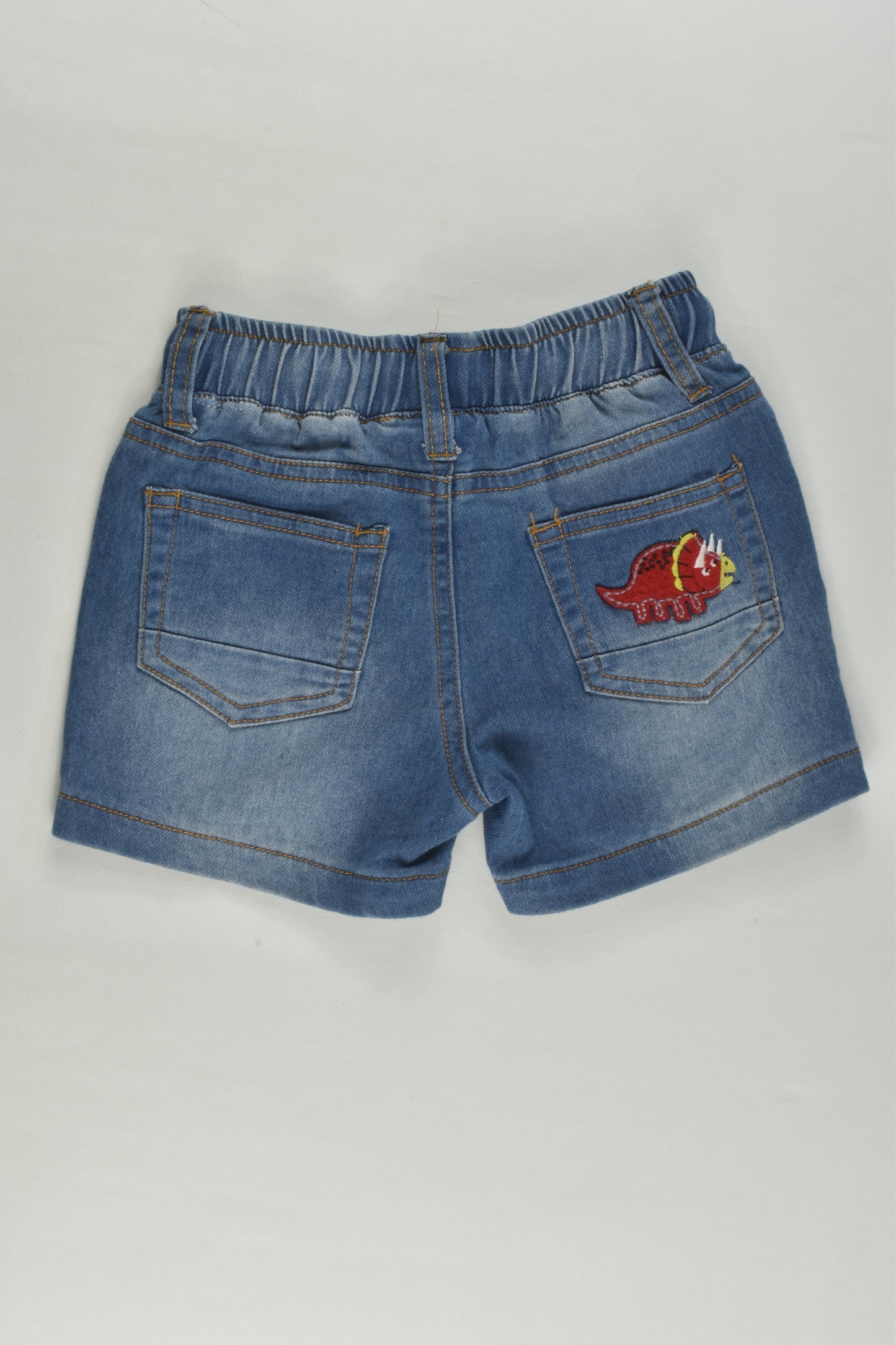 Ollie's Place Size 0 Dinosaur Denim Shorts