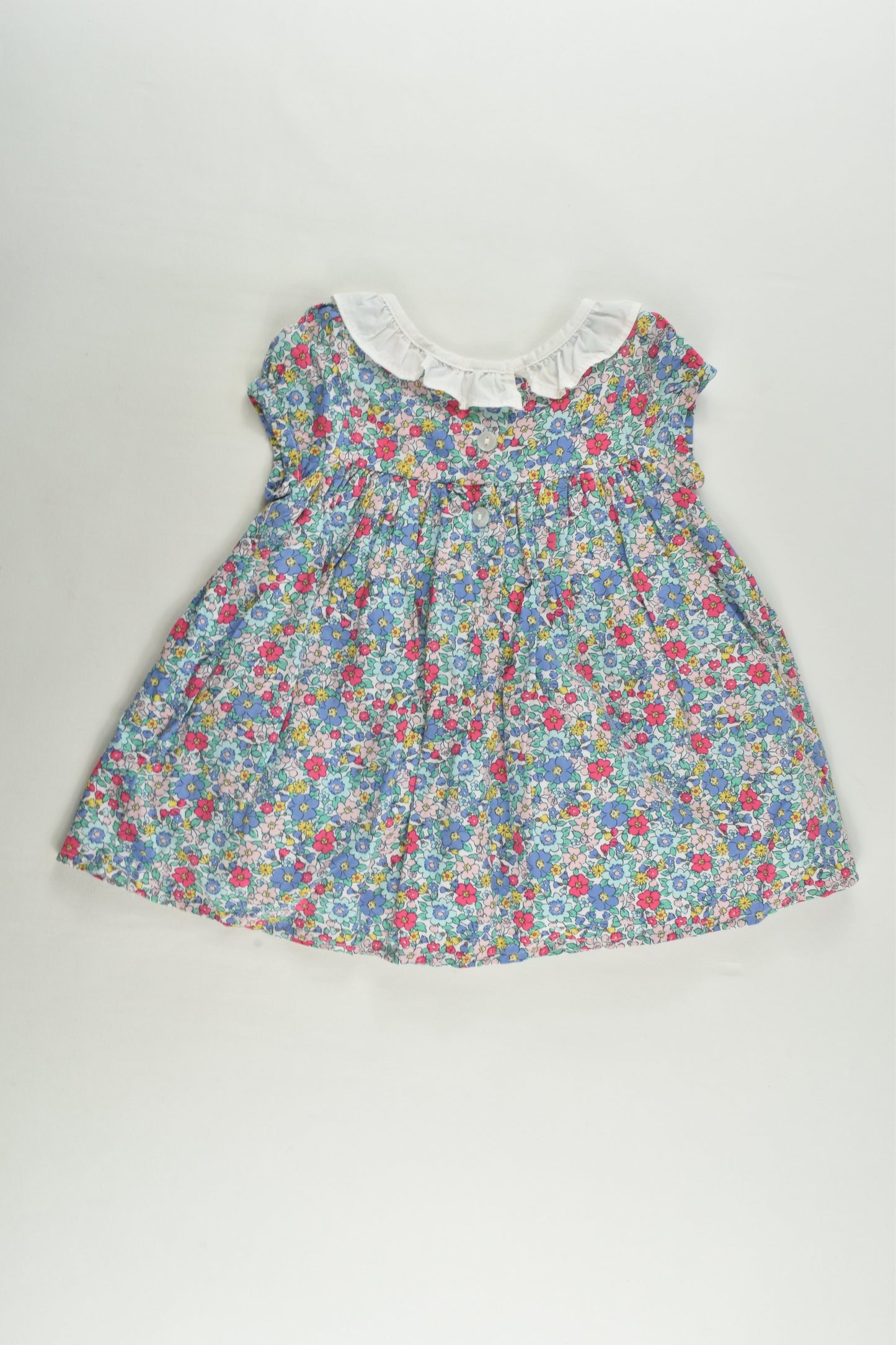 Ollie's Place Size 0 Tulle Lined Liberty Print Smocked Dress