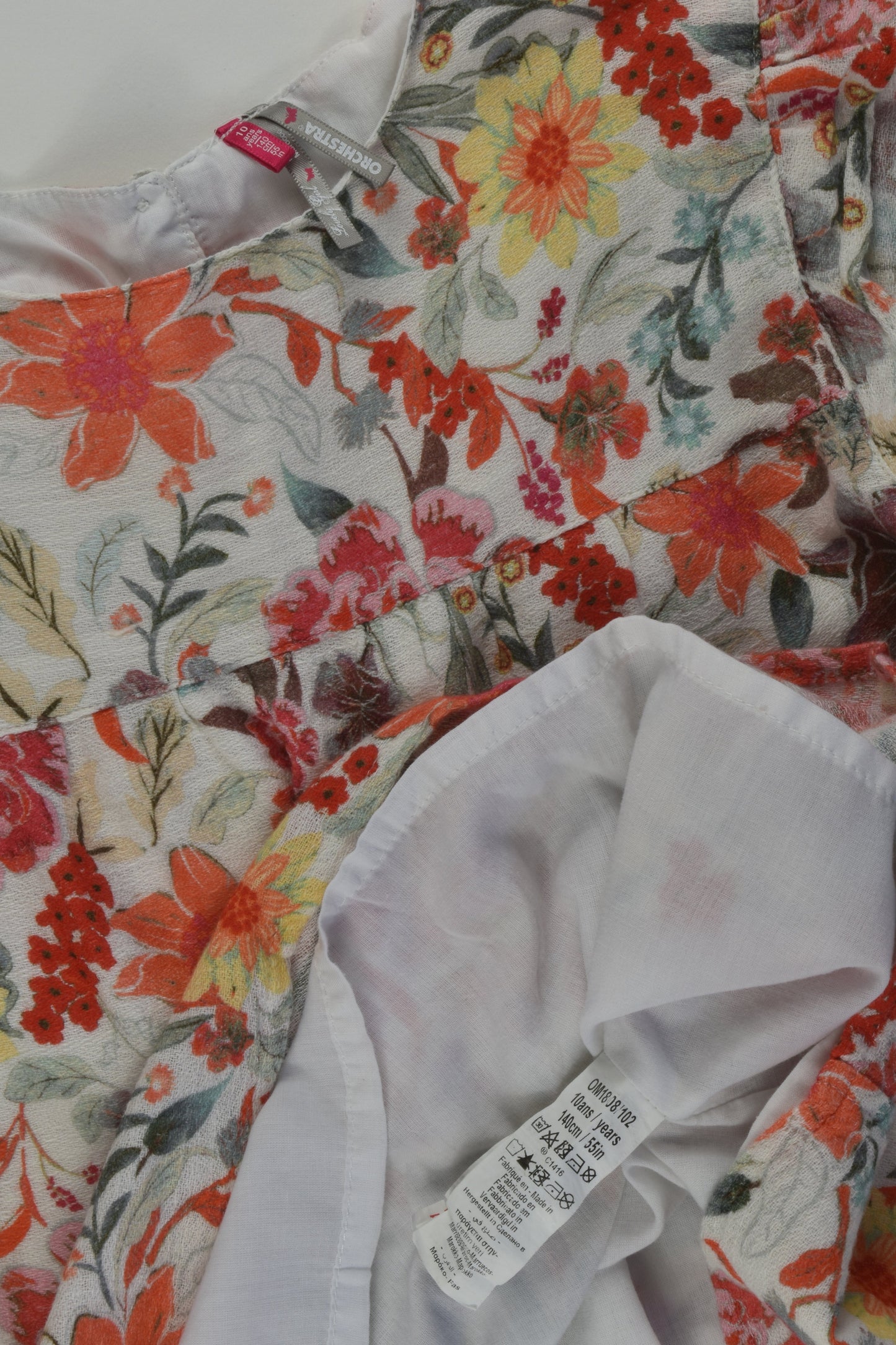 Orchestra Size 10 Lined Floral Blouse