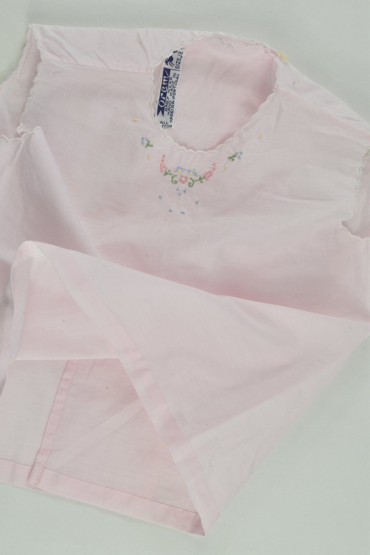Orem Size 1 (12 months) Handmade Floral Embroidery Top
