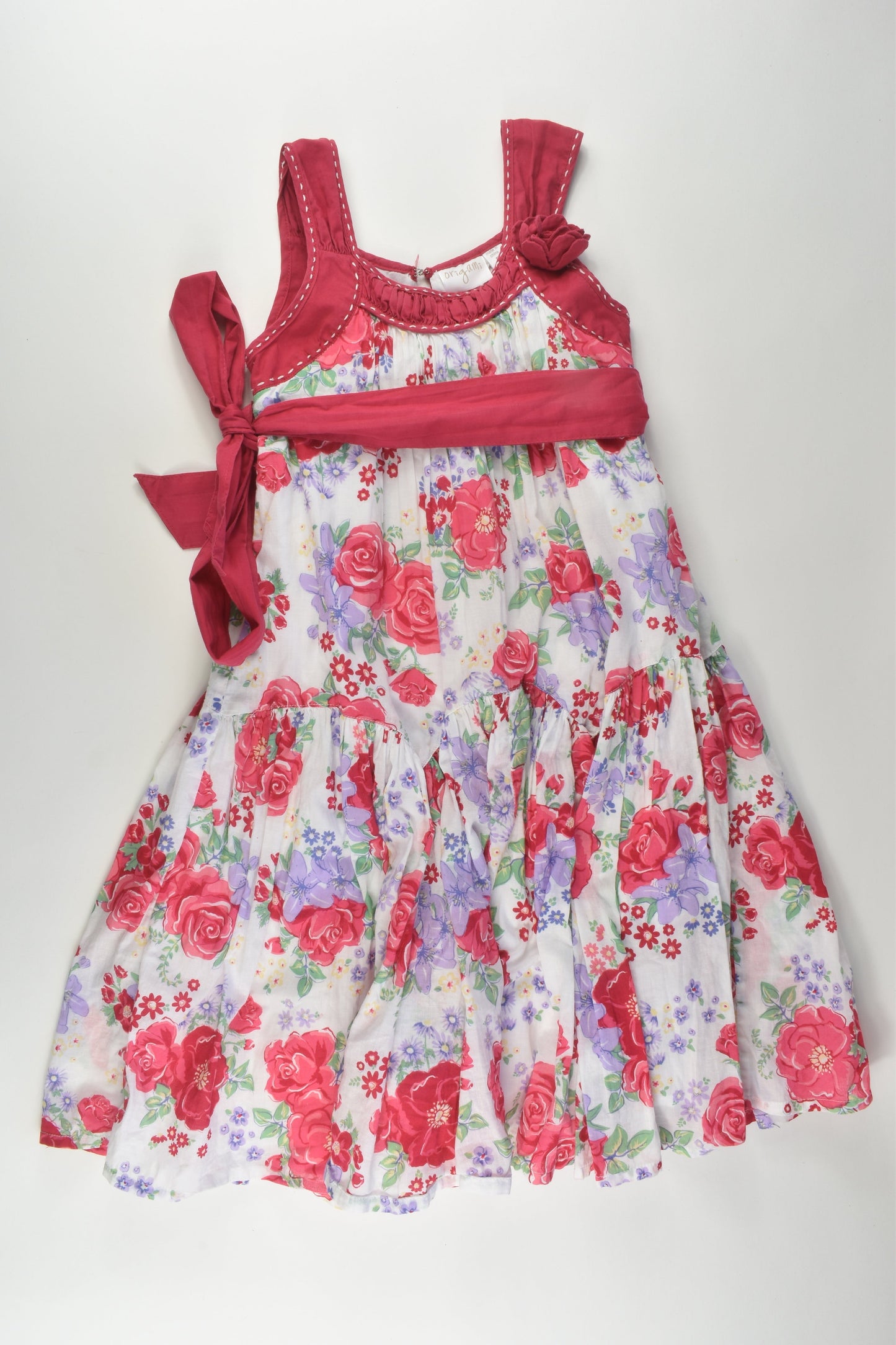Origami Size 5 Lined Floral Dress