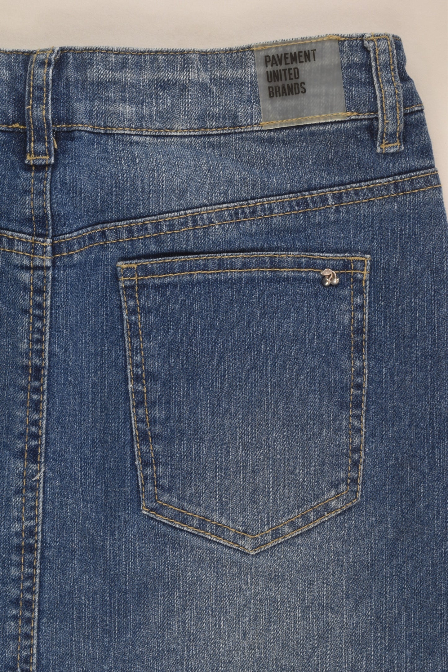 Pavement Size 14 Cherries Denim Skirt