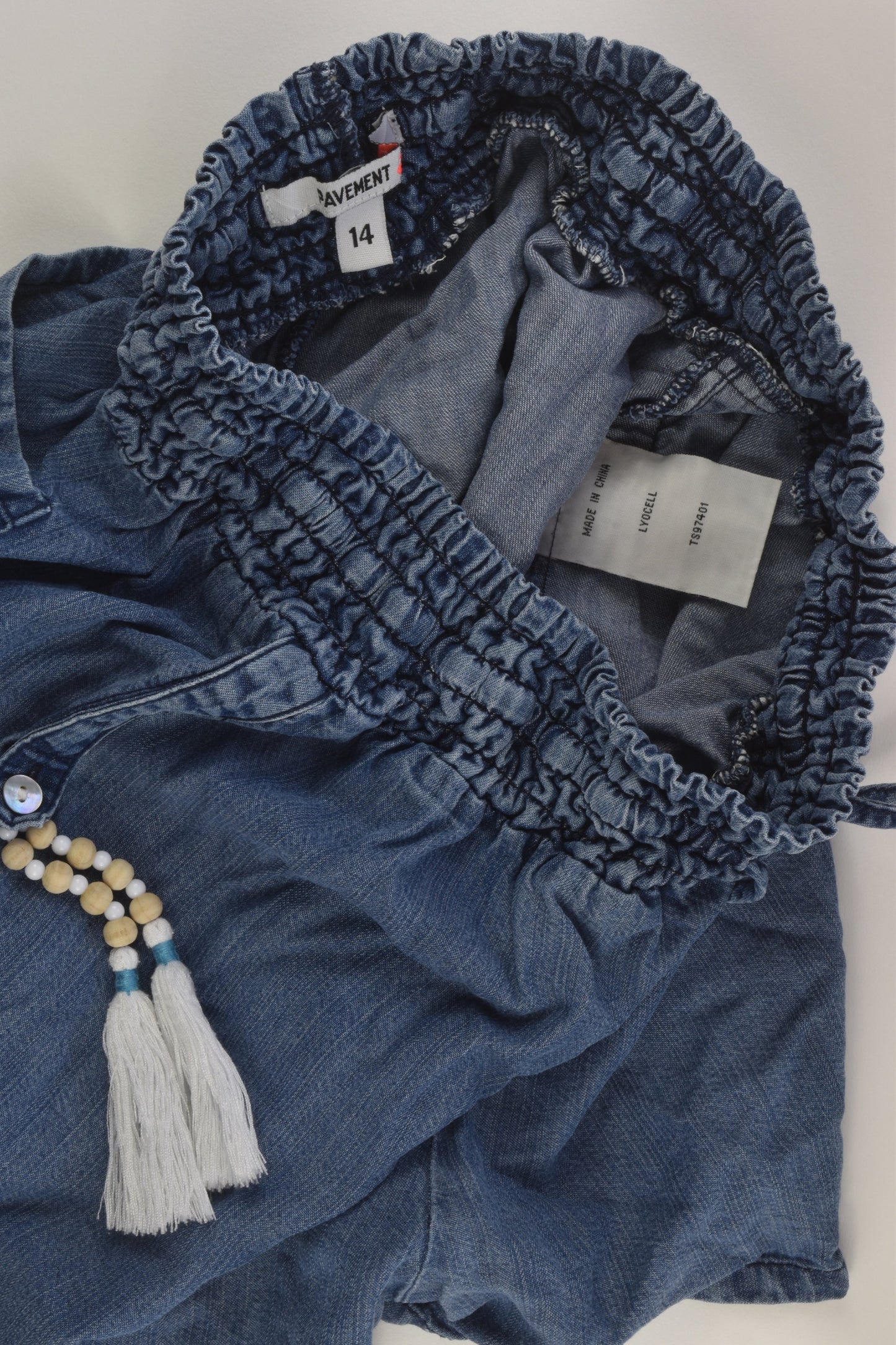Pavement Size 14 Lightweight Denim Shorts