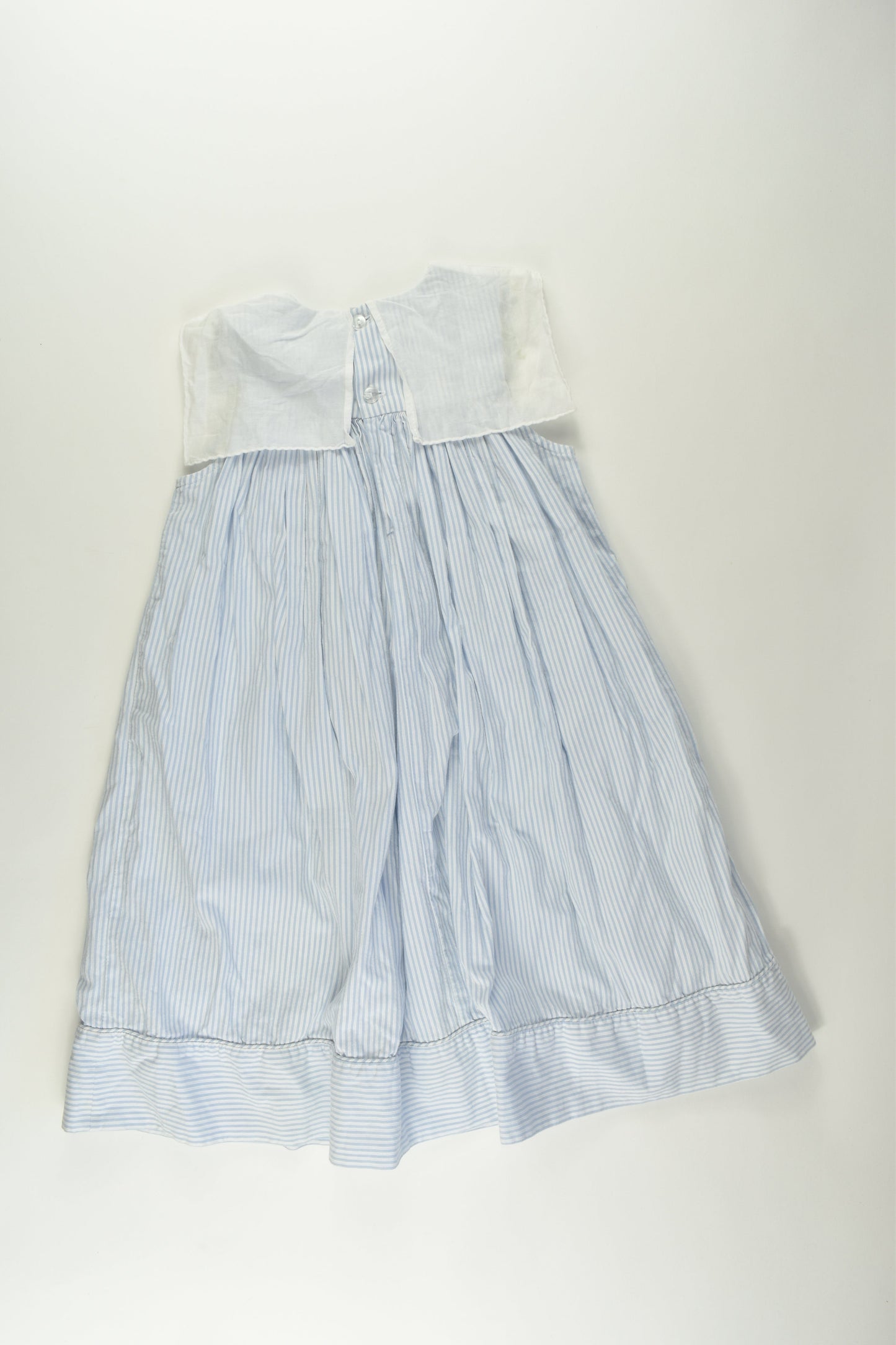 Peaches 'N Cream Size approx 5 Embroidery Collar Dress