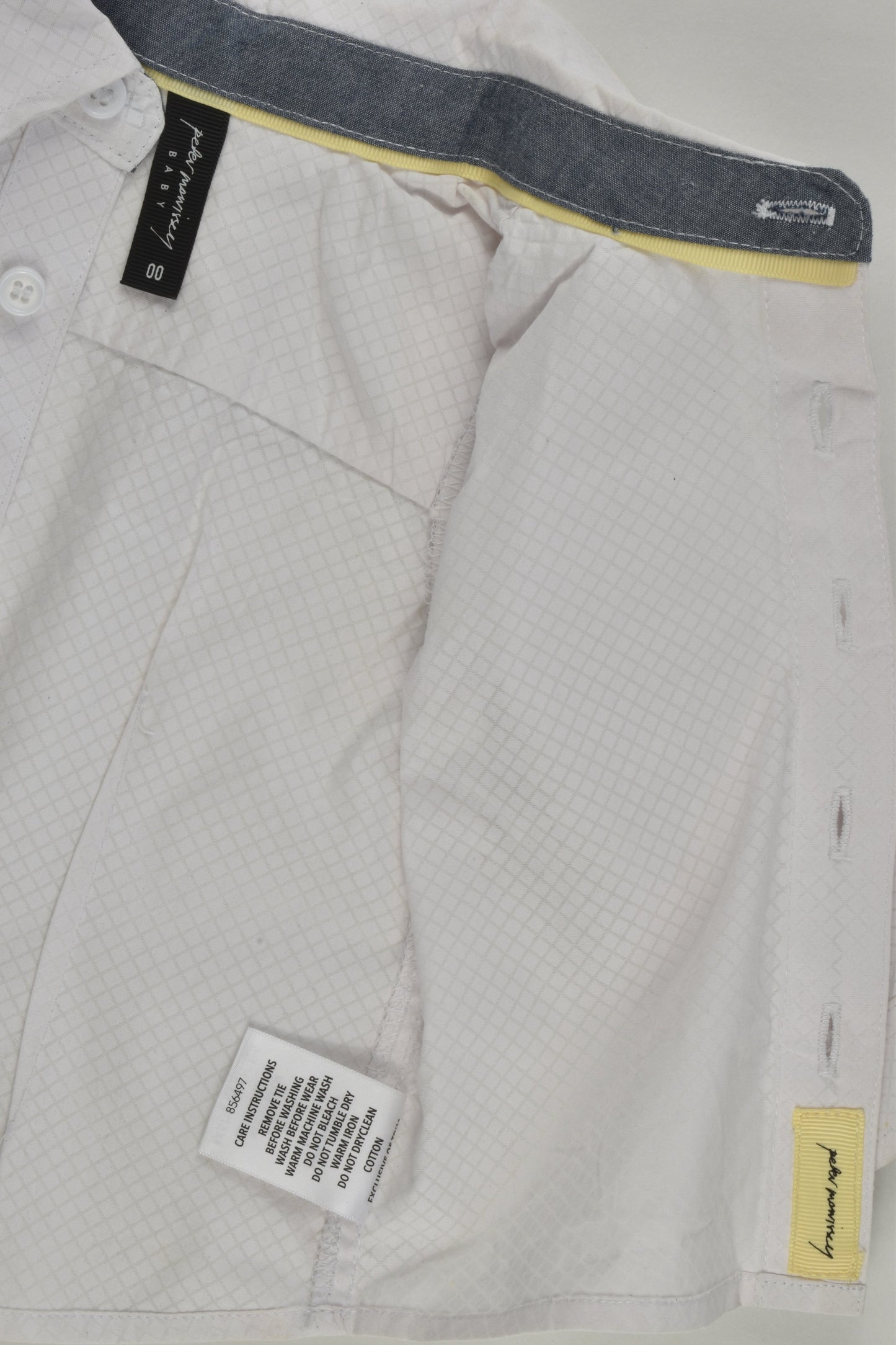 Peter Morissey Size 00 Shirt, Vest and Bow