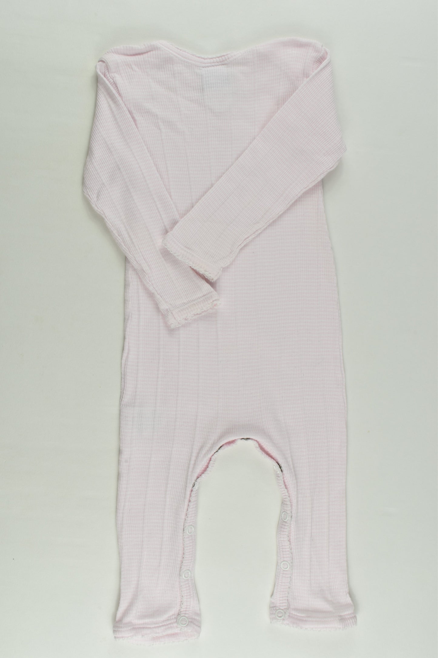 Petit Bateau Size 00 Ribbed Romper