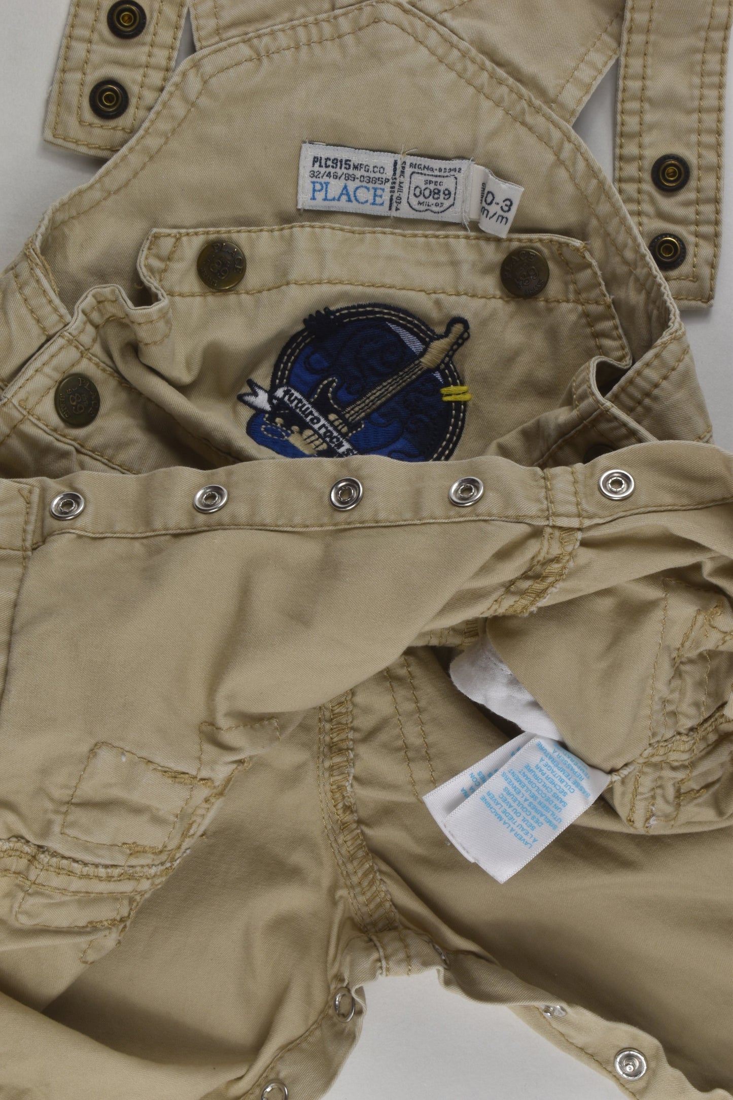 Place Size 000 Rock Star Overalls