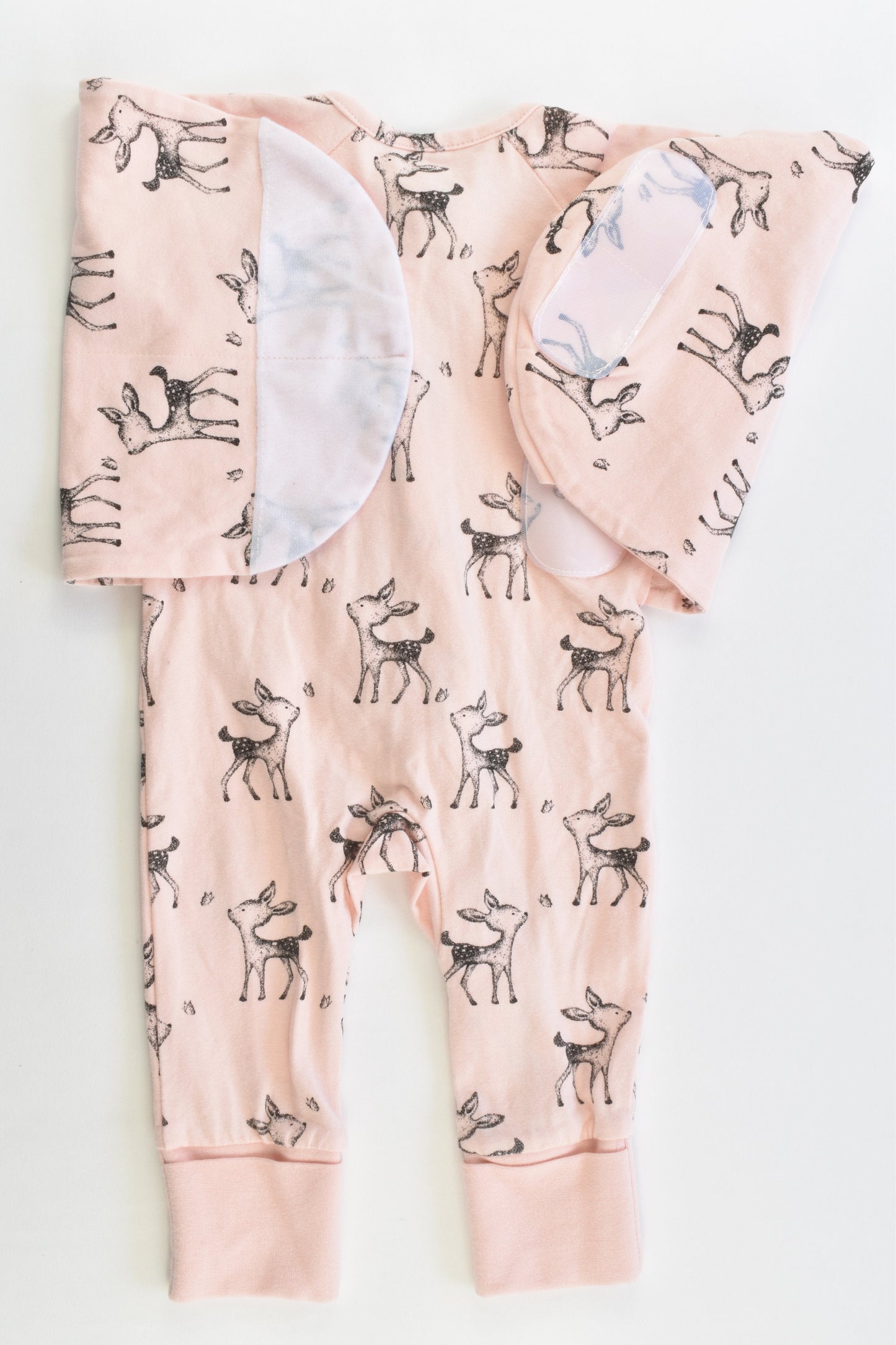Plum Size 000-00 (Large) 0.5 Tog Deer Swaddle Suit