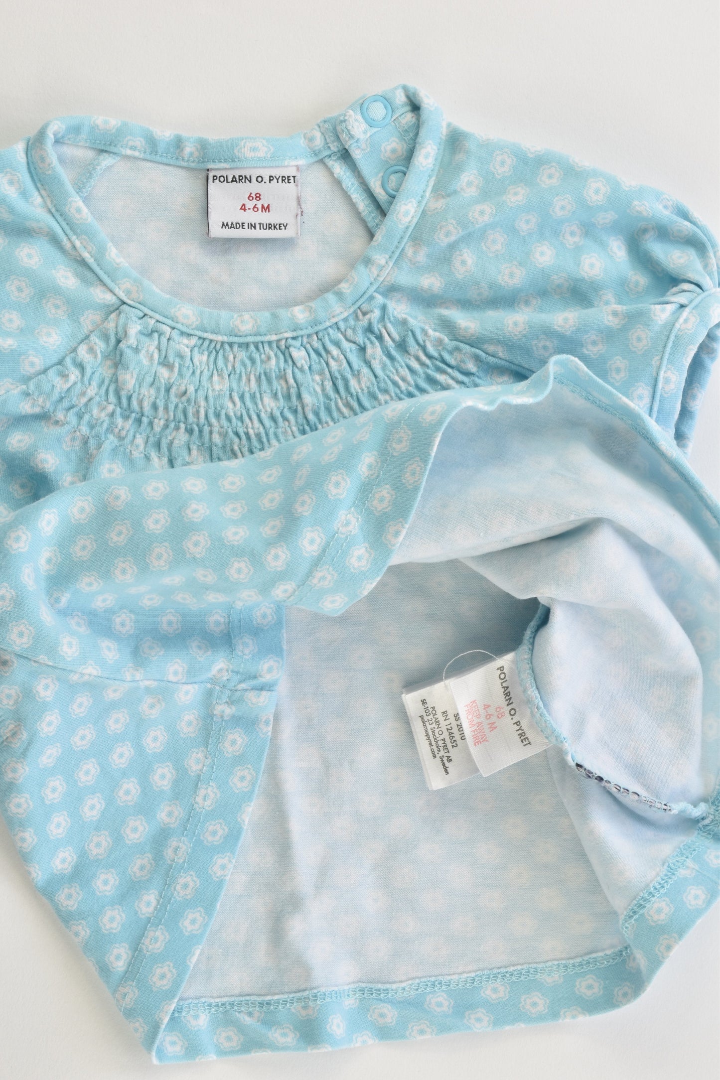 Polarn O. Pyret (Sweden) Size 00 (68 cm, 4-6 months) Blouse