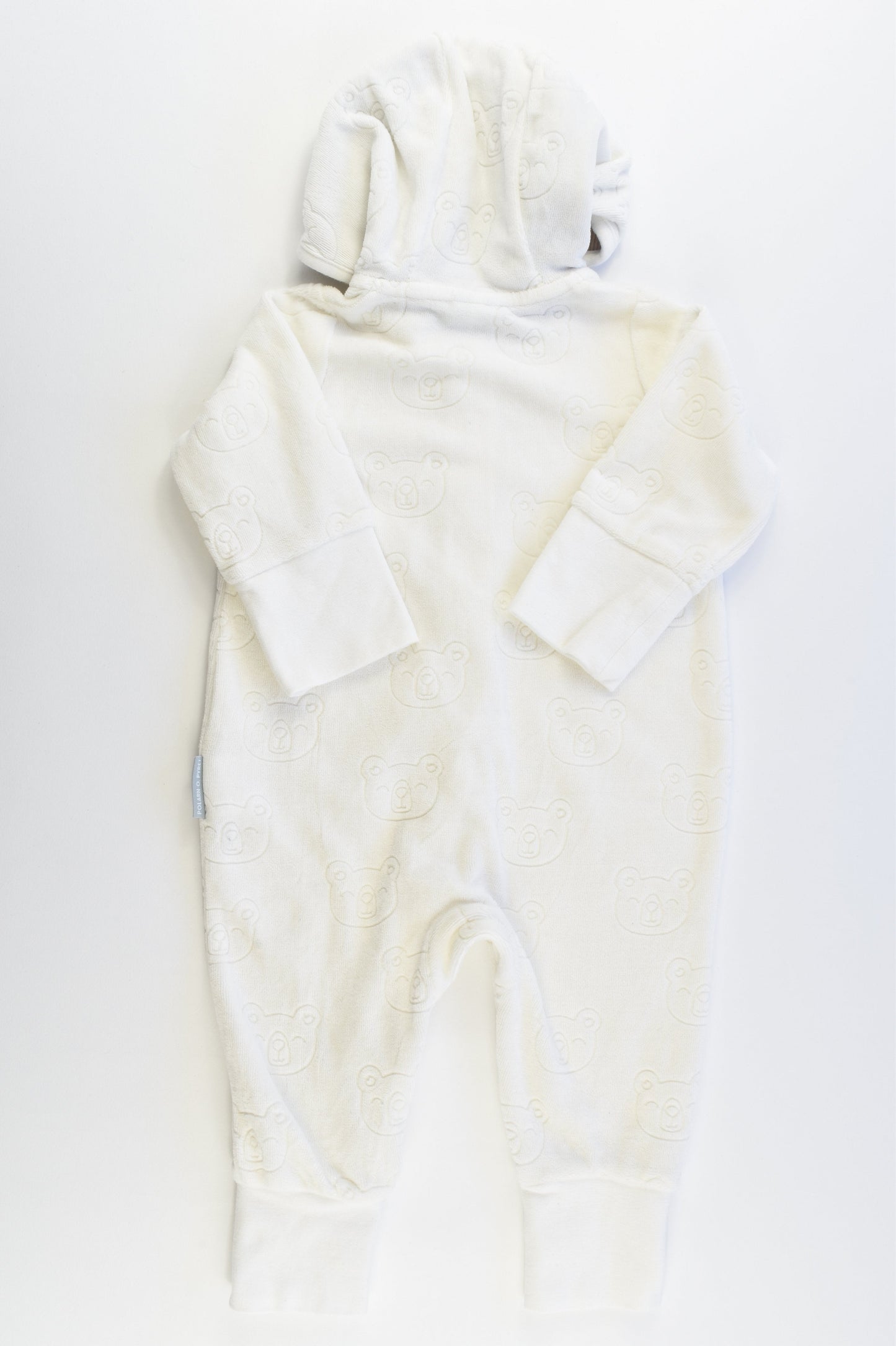 Polarn O. Pyret (Sweden) Size 000-00 (2-4 months, 62 cm) Teddies Hooded Onesie