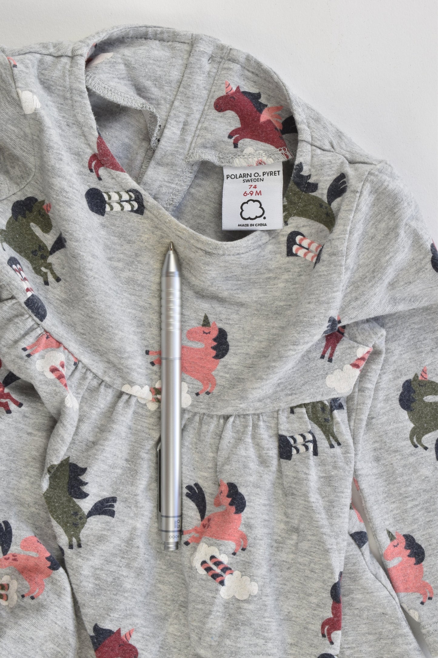 Polarn O. Pyret Sweden Size 74 cm (6-9 months) Unicorn Dress