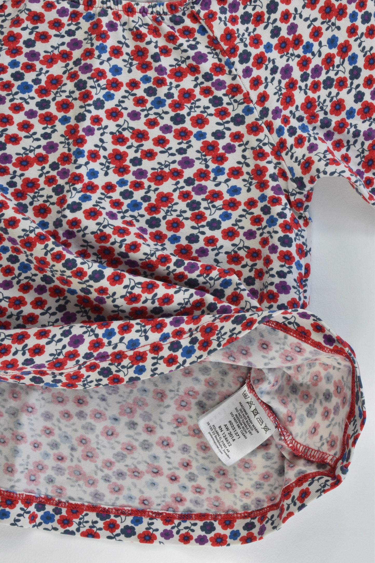 Polarn O. Pyret Sweden Size 86 cm (1-1.5 years) Floral Top