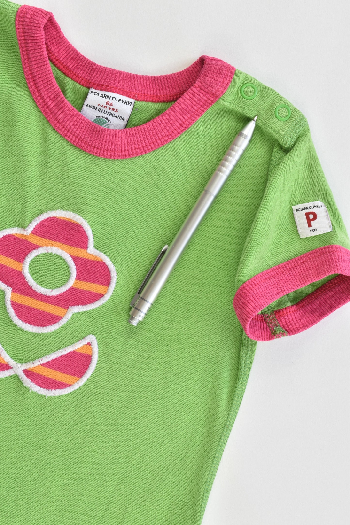 Polarn O. Pyret Sweden Size 86 cm (1-1.5 years) Flower T-shirt