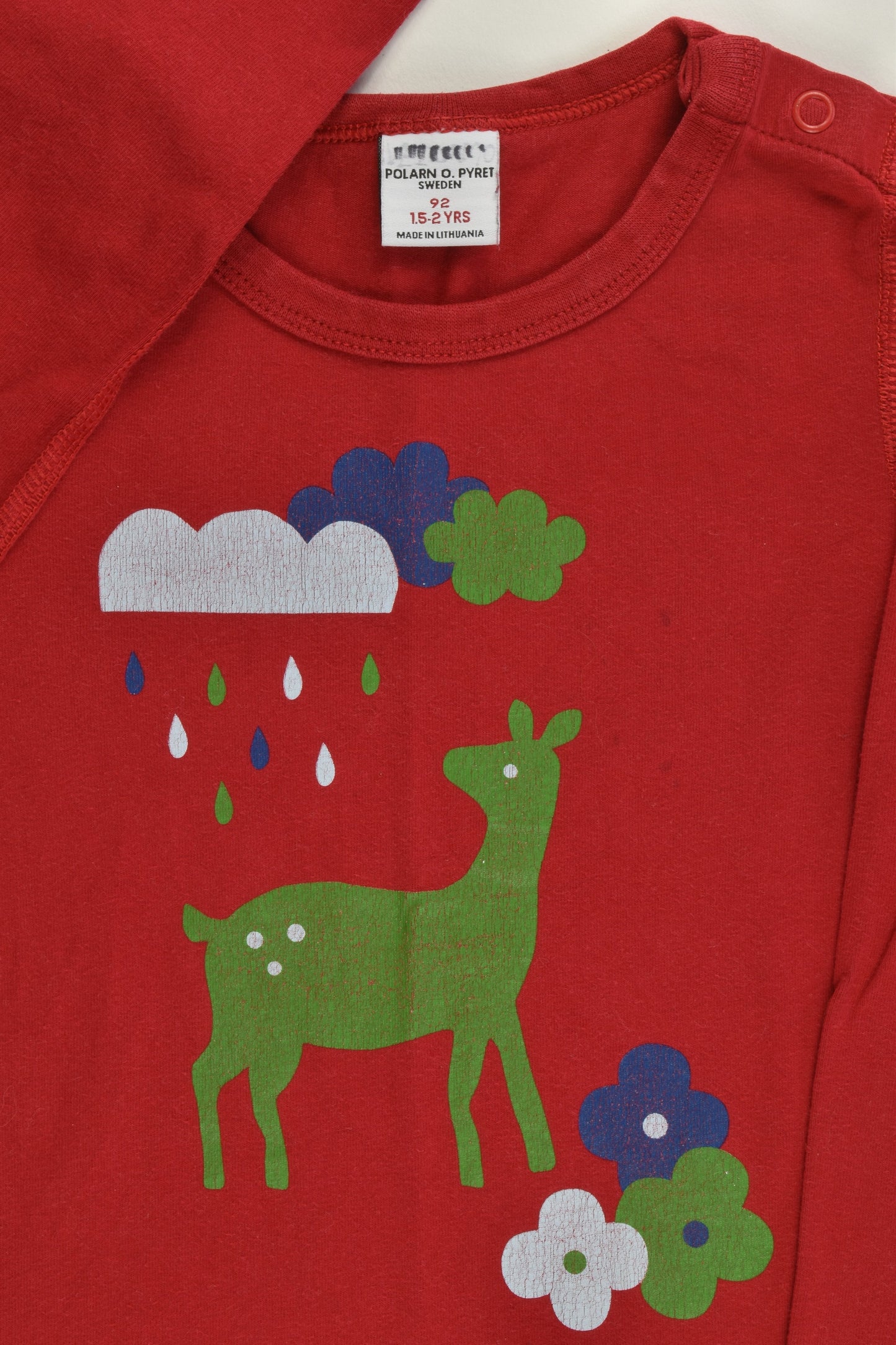 Polarn O. Pyret Sweden Size 92 cm (1-5-2 years) Deer Top