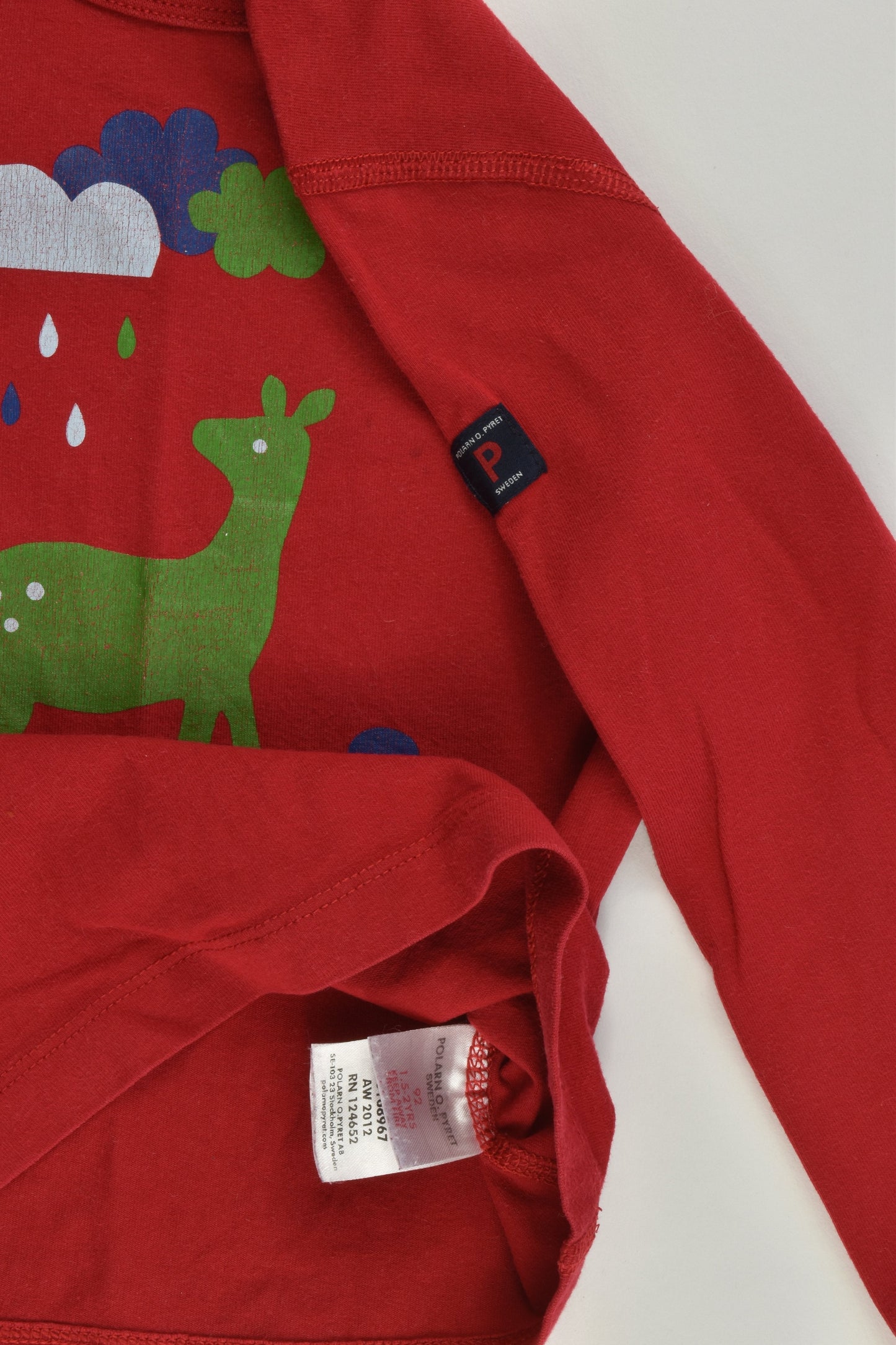 Polarn O. Pyret Sweden Size 92 cm (1-5-2 years) Deer Top