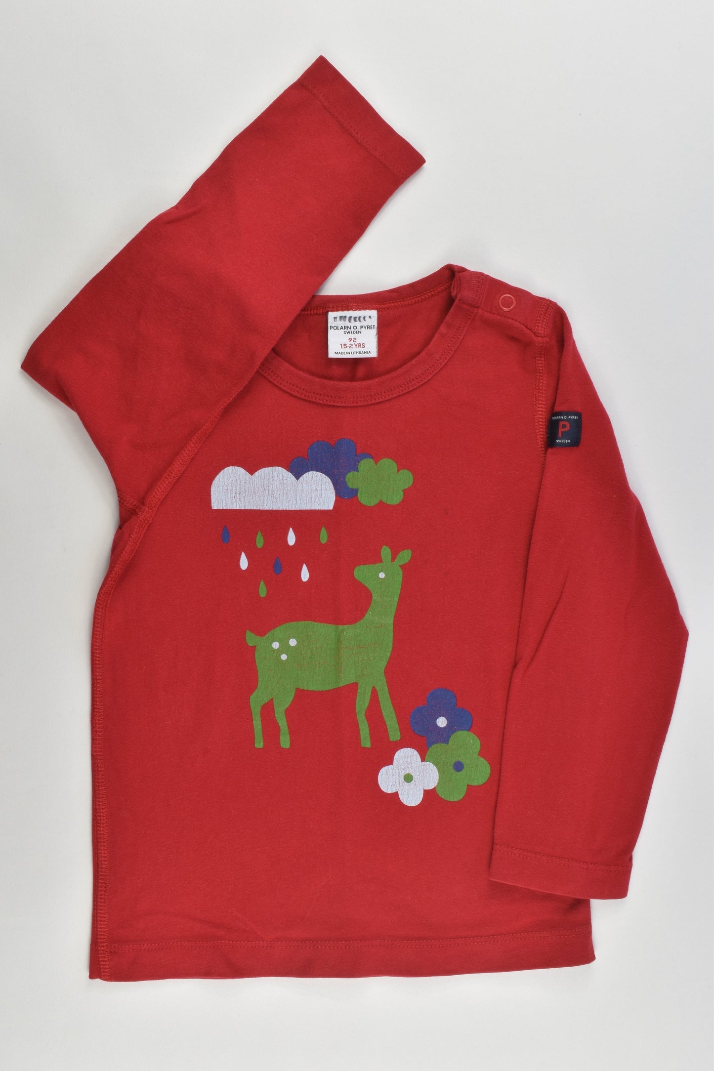 Polarn O. Pyret Sweden Size 92 cm (1-5-2 years) Deer Top