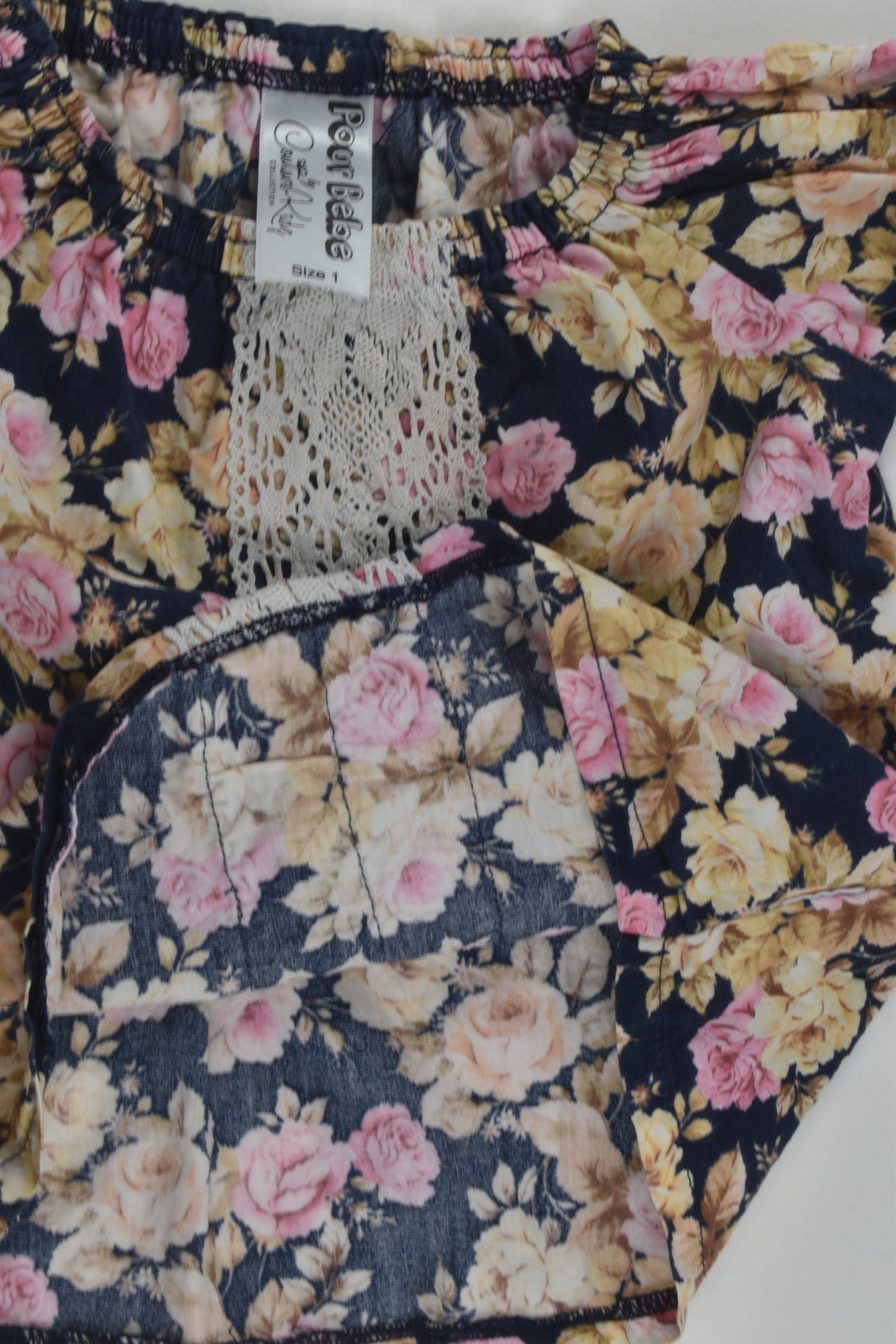 Pour Bebe by Couturekidz Size 1 Floral Blouse