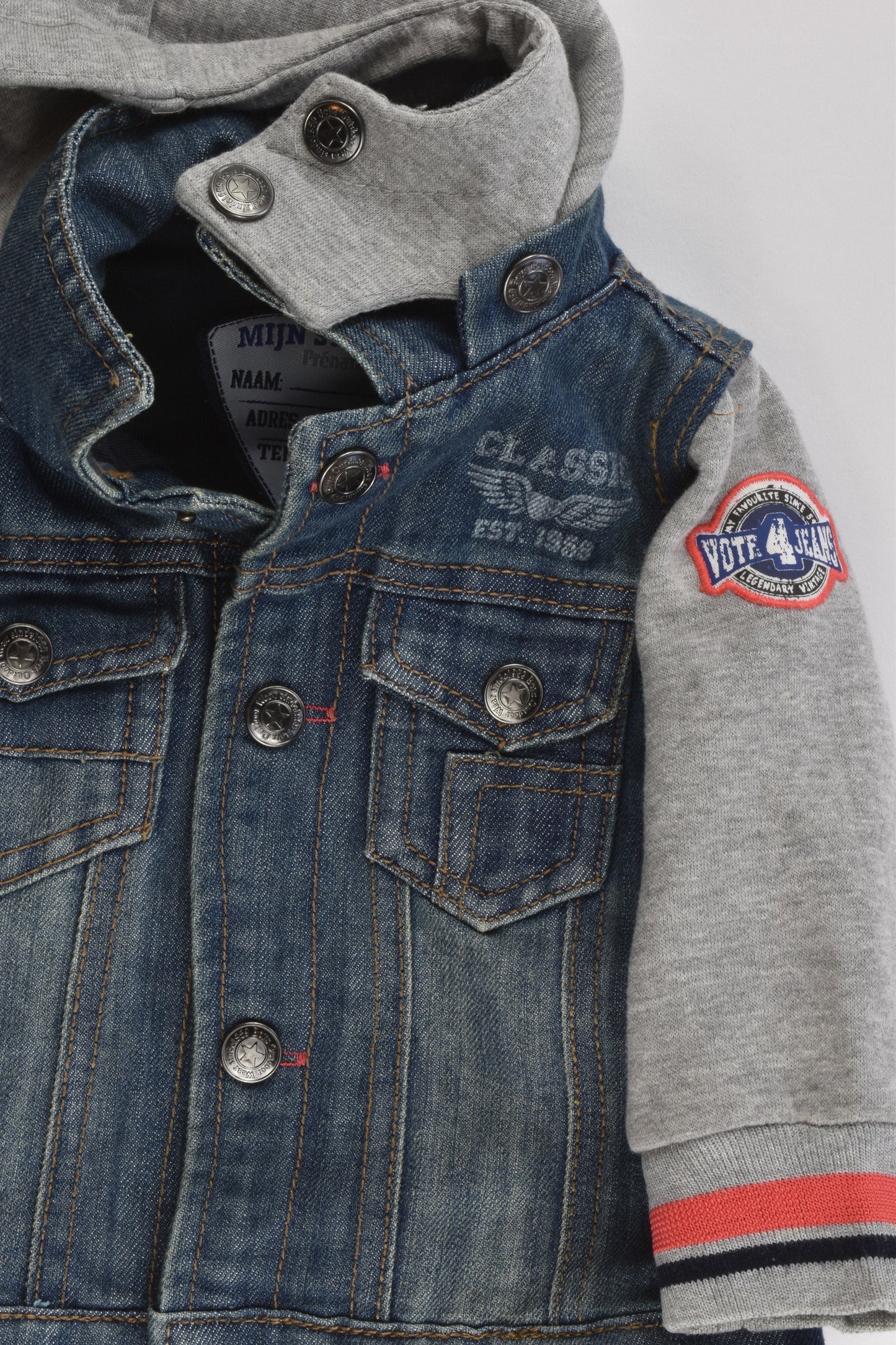 Prénatal Size 00 (68 cm) Hooded Denim Jacket