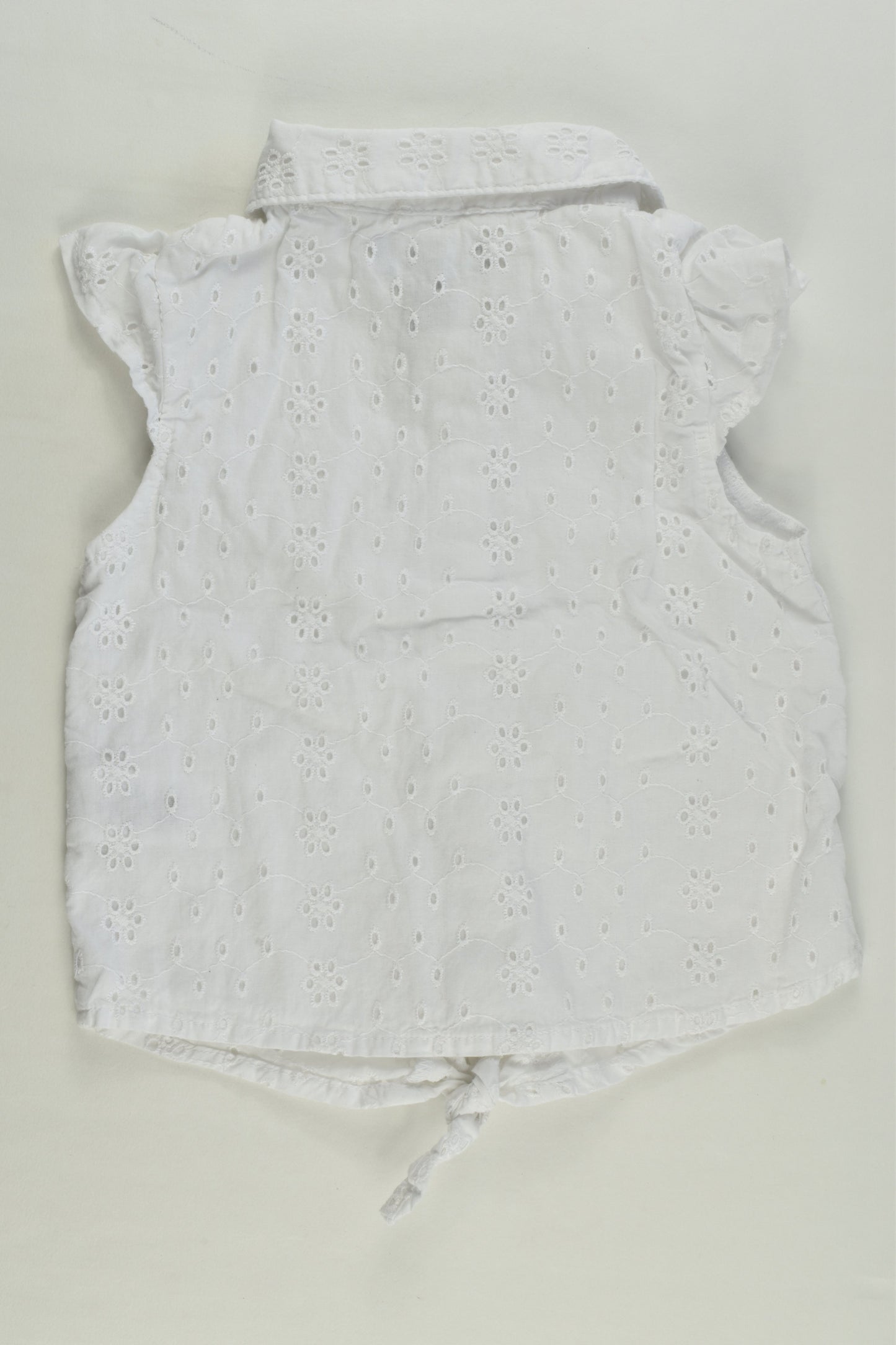 Primark Size 2 (92 cm) Lined Lace Tie-Front Shirt