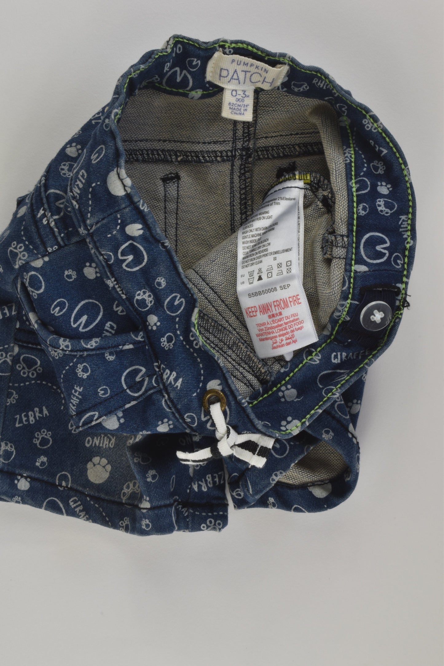 Pumpkin Patch Size 000 Denim Shorts
