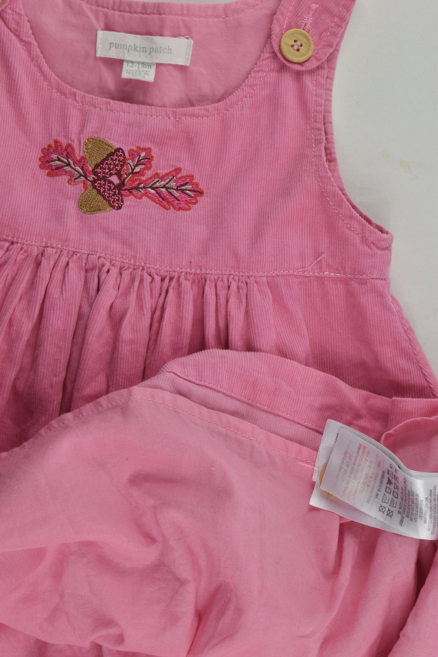 Pumpkin Patch Size 1 Lined Cord Dress