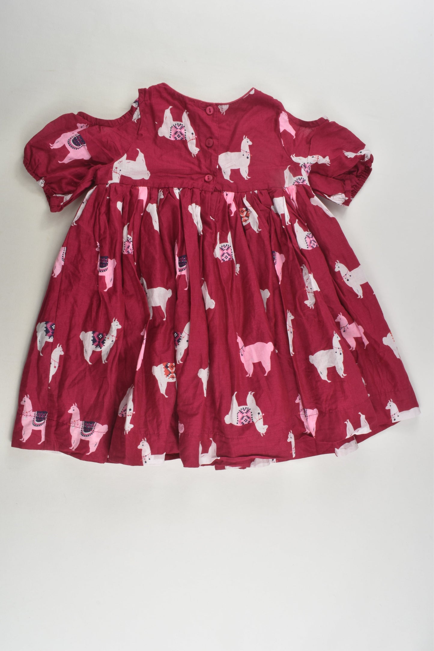 Pumpkin Patch Size 1 Lined Llama Dress