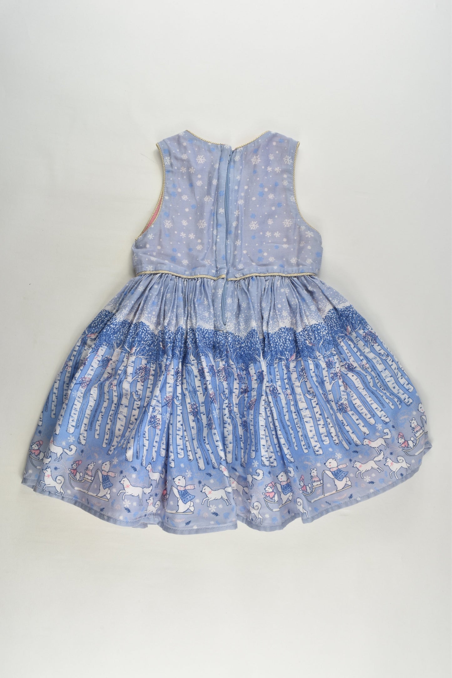 Pumpkin Patch Size 1 Lined Winter Forest Dress