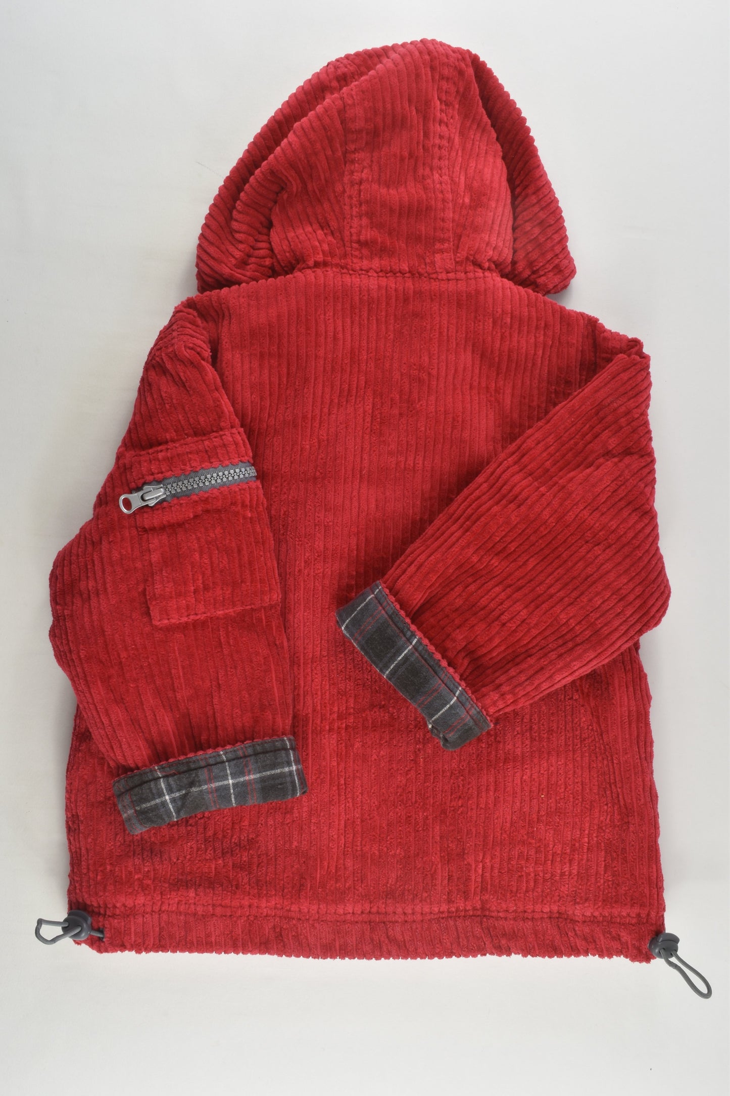 Pumpkin Patch Size 2 Cord Jacket with Checked Lining